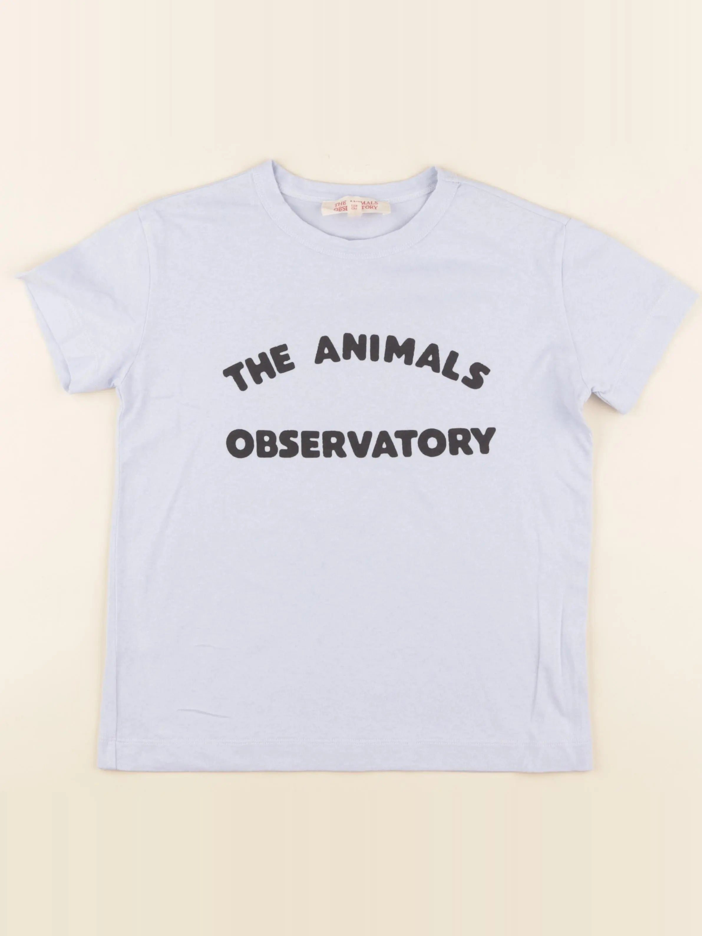 Tee-shirt imprimé au dos bleu