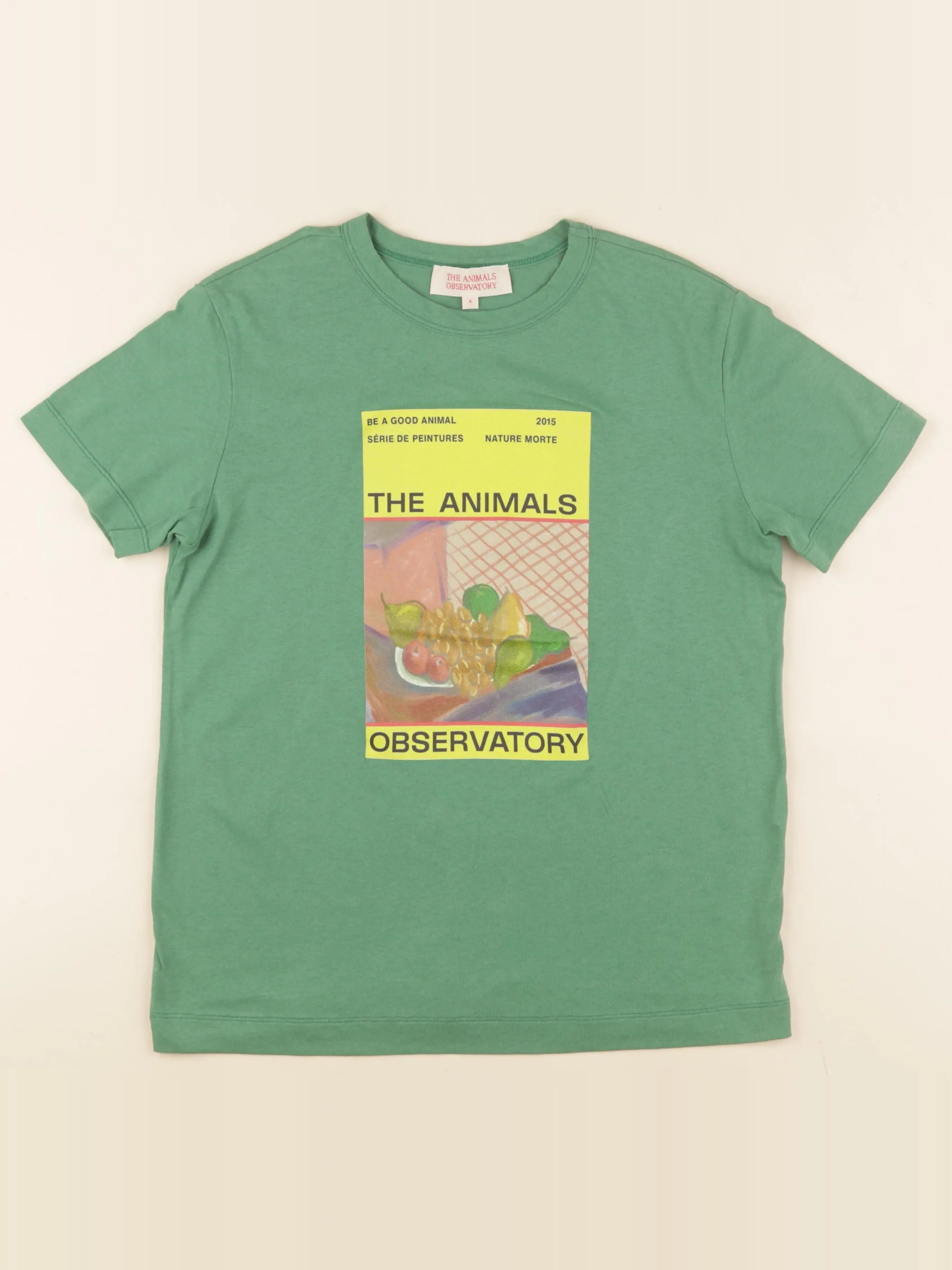 Tee-shirt imprimé au dos vert