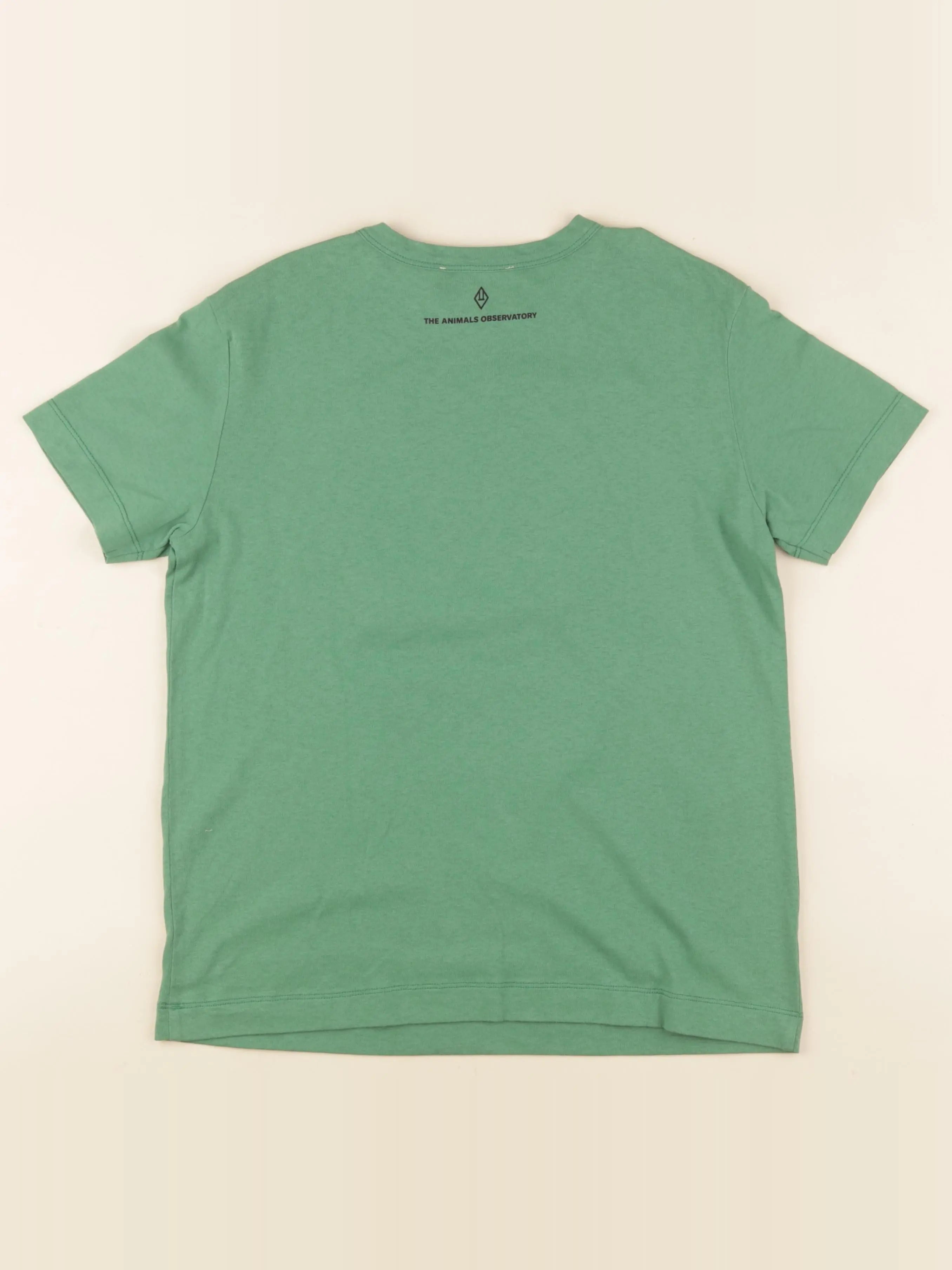 Tee-shirt imprimé au dos vert