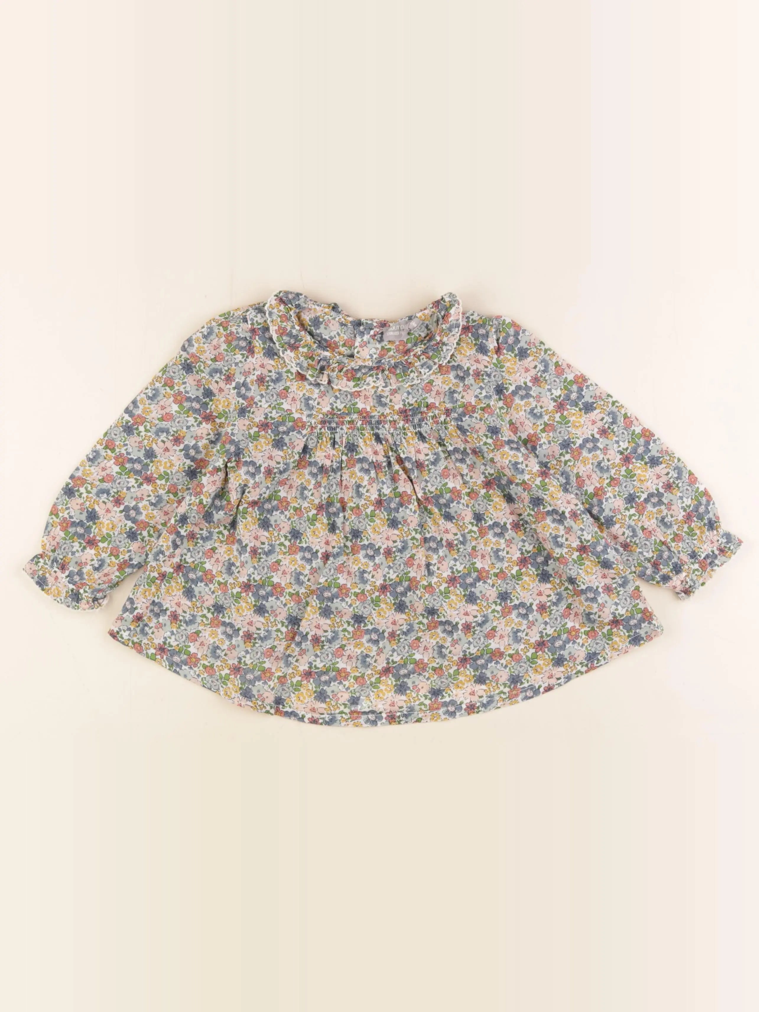 Boutchou - blouse multicolore - 24 mois