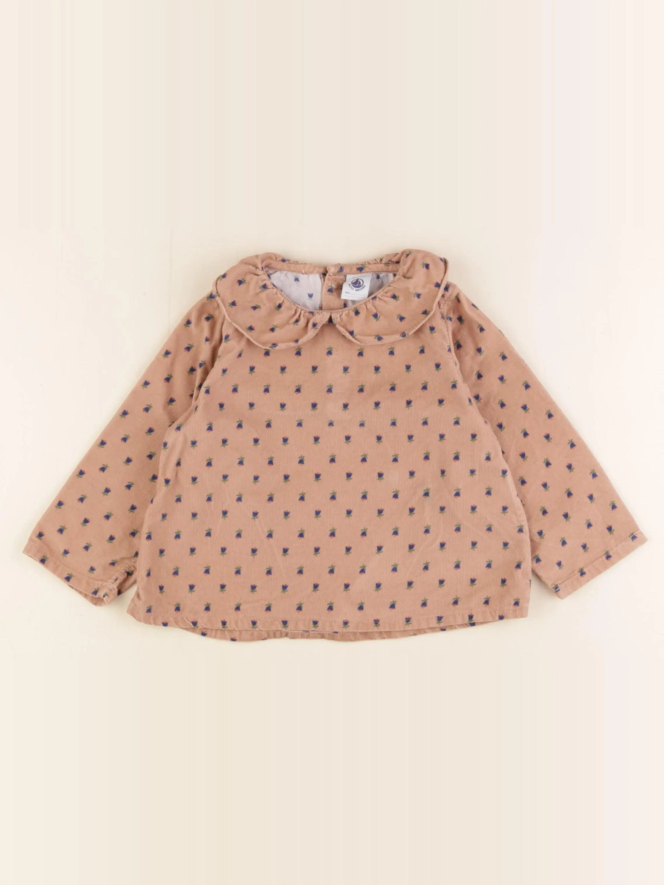 Petit Bateau - blouse multicolore - 24 mois