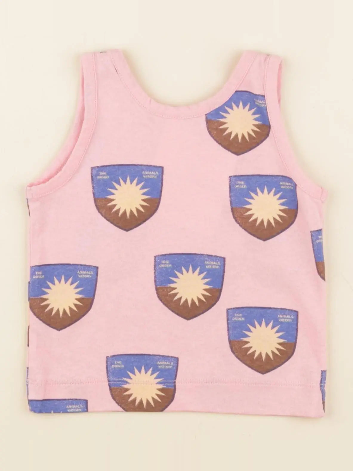 Débardeur imprimé au dos rose