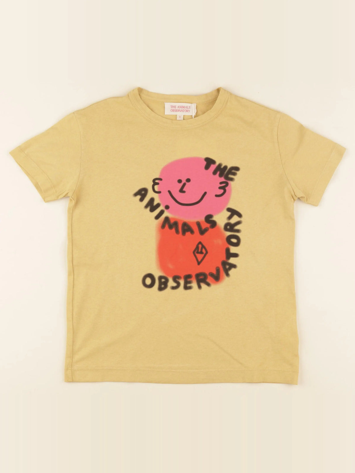 Tee-shirt imprimé au dos jaune