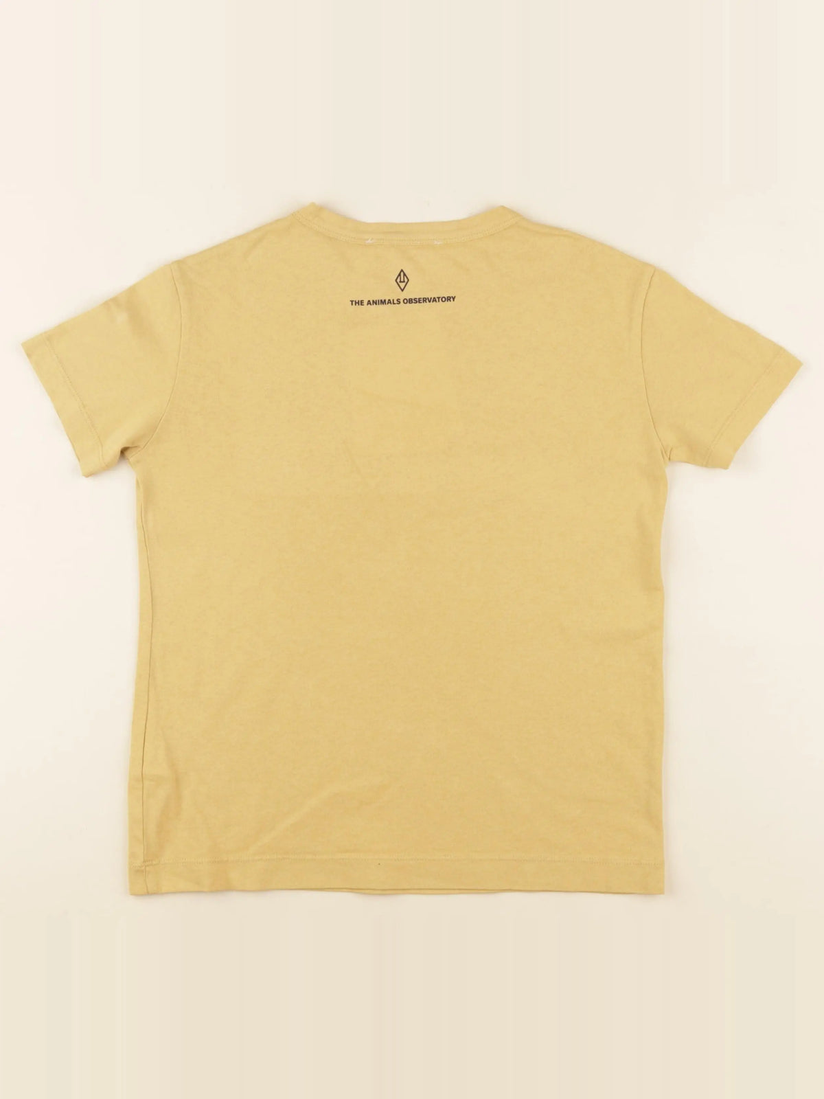Tee-shirt imprimé au dos jaune