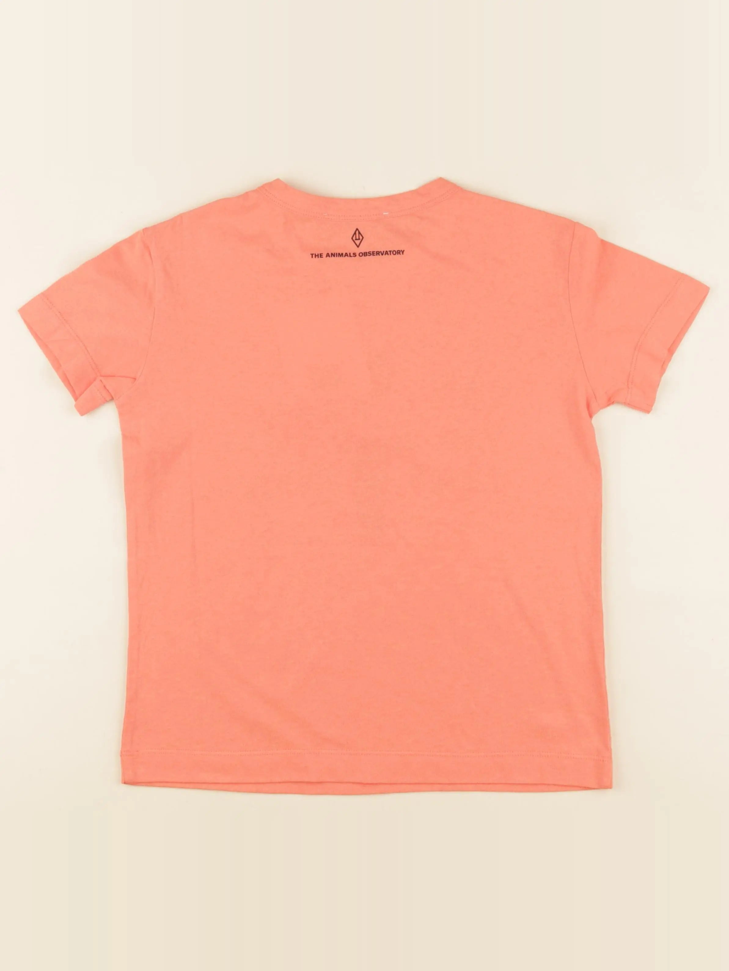 Tee-shirt imprimé au dos orange