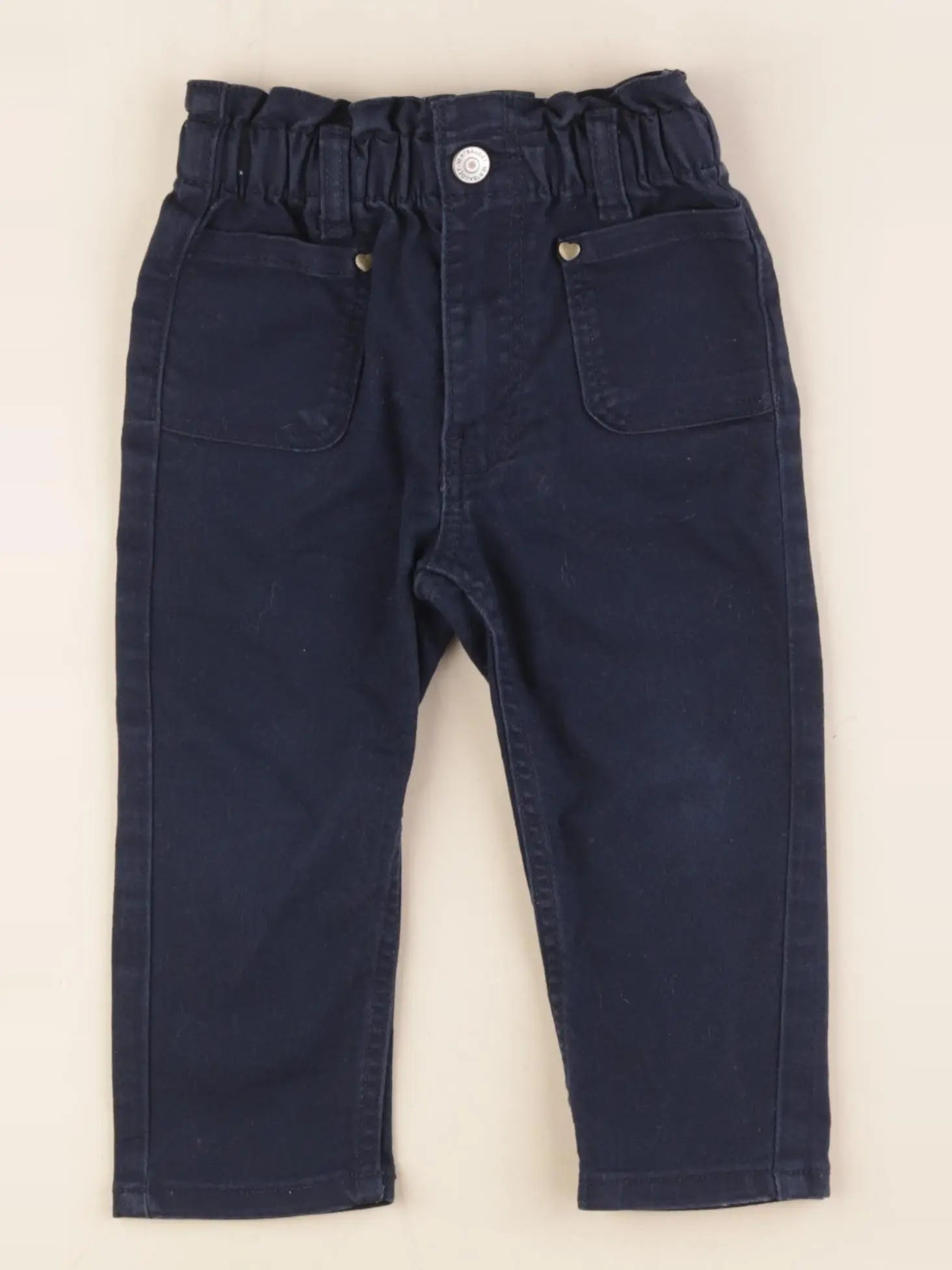 Vertbaudet - pantalon bleu - 2 ans