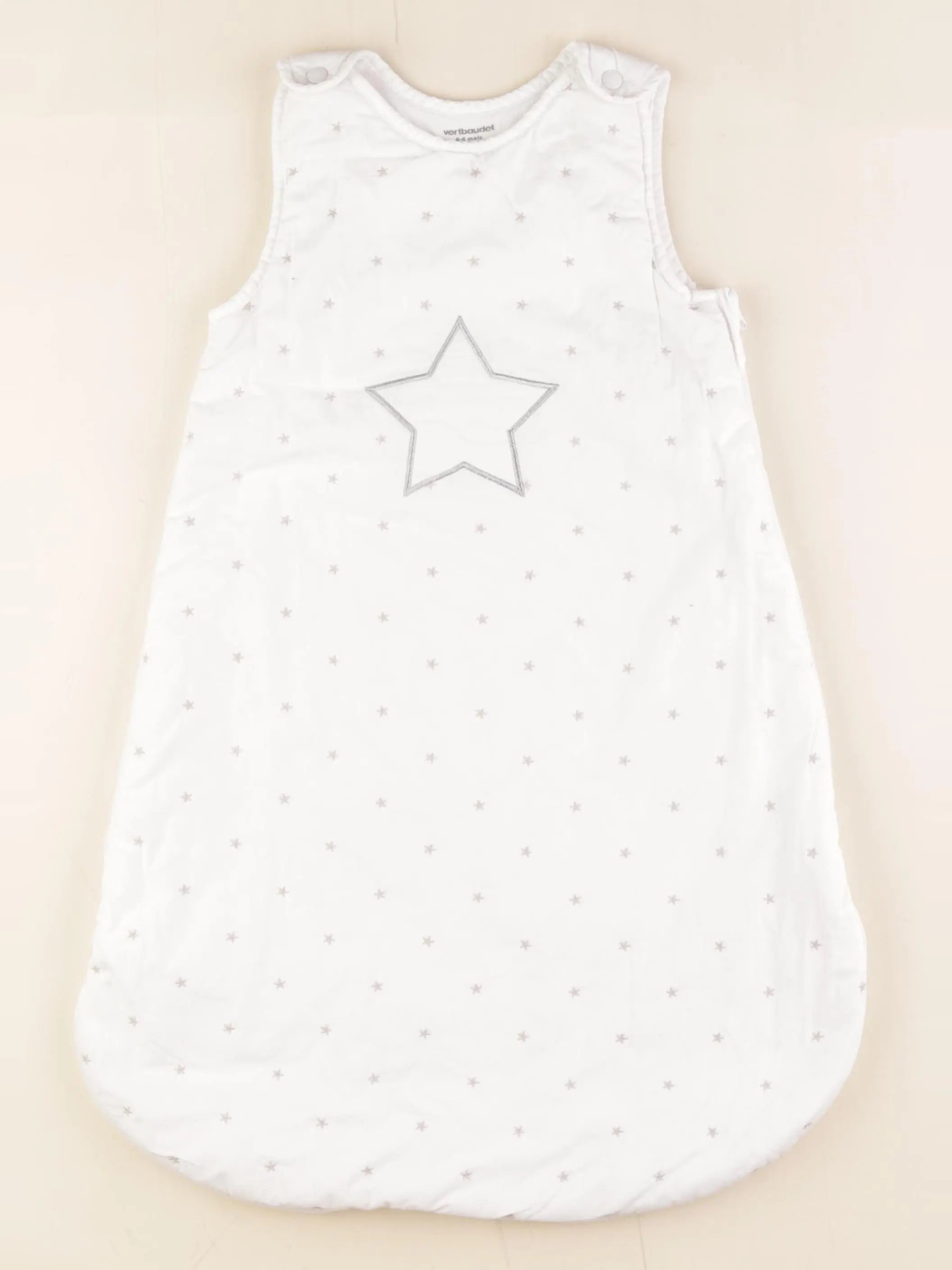 Vertbaudet - gigoteuse TOG 2 blanc, argent - 0/6 mois