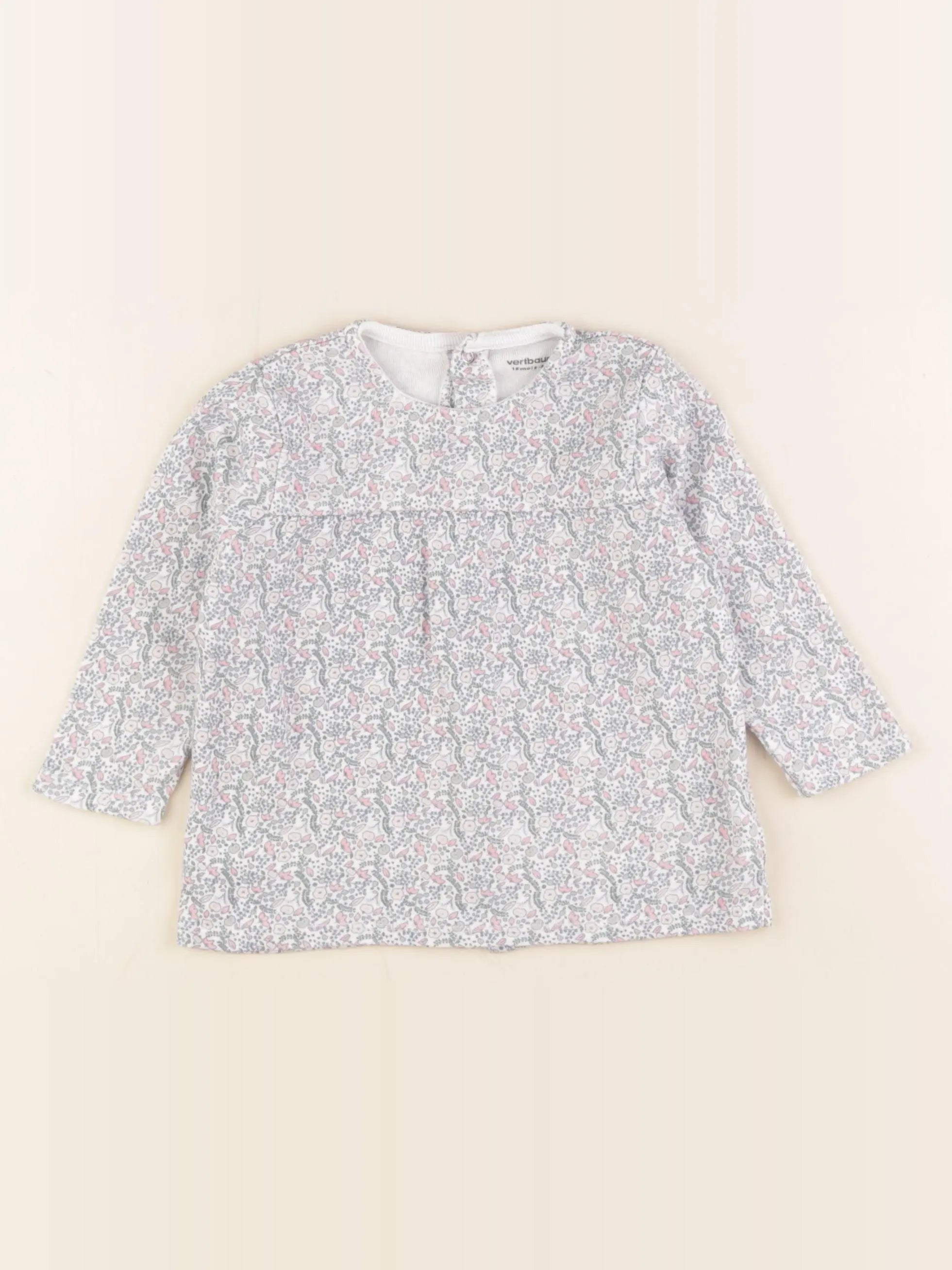 Vertbaudet - tee-shirt bleu - 18 mois