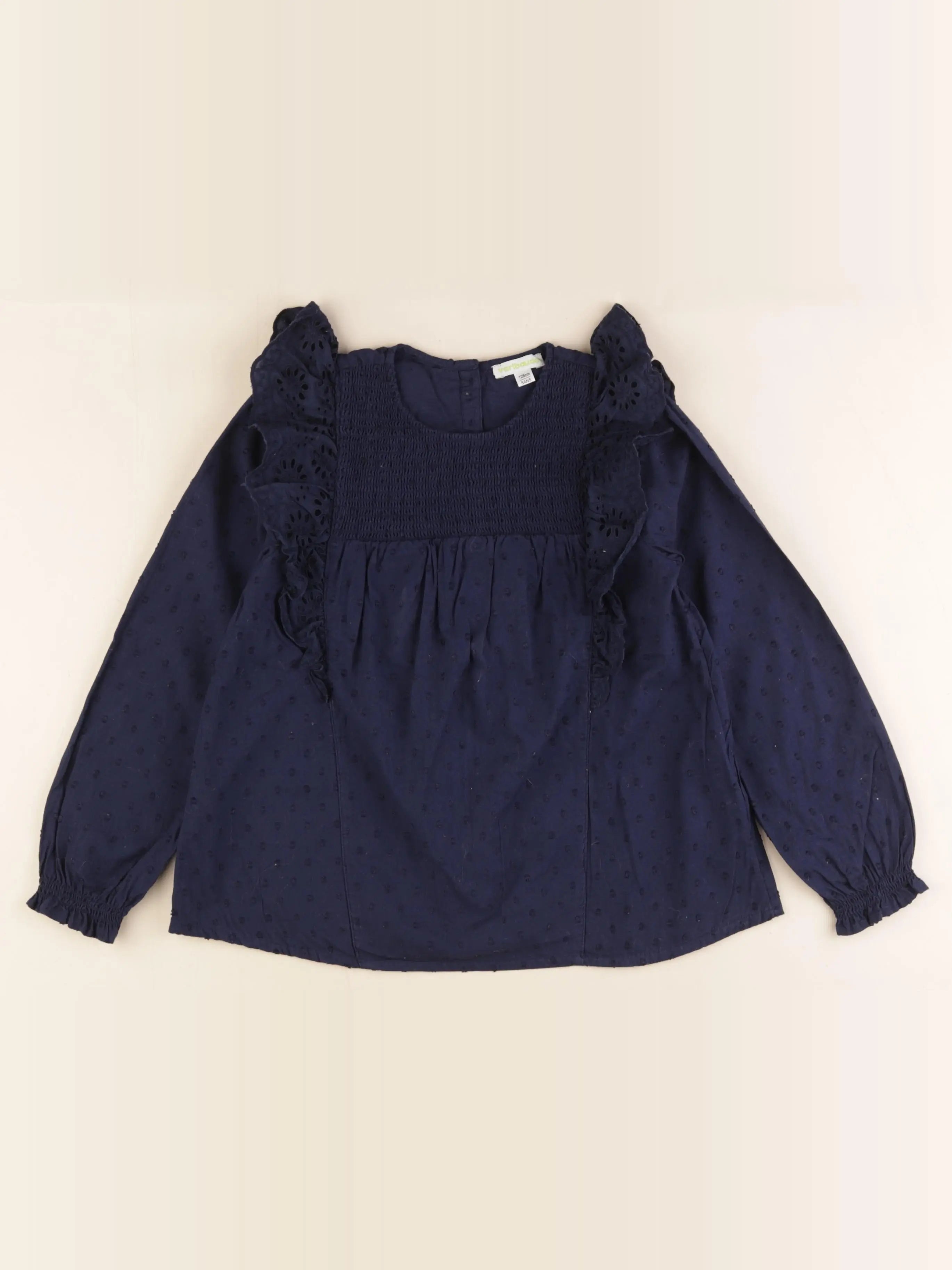 Vertbaudet - blouse bleu - 8 ans