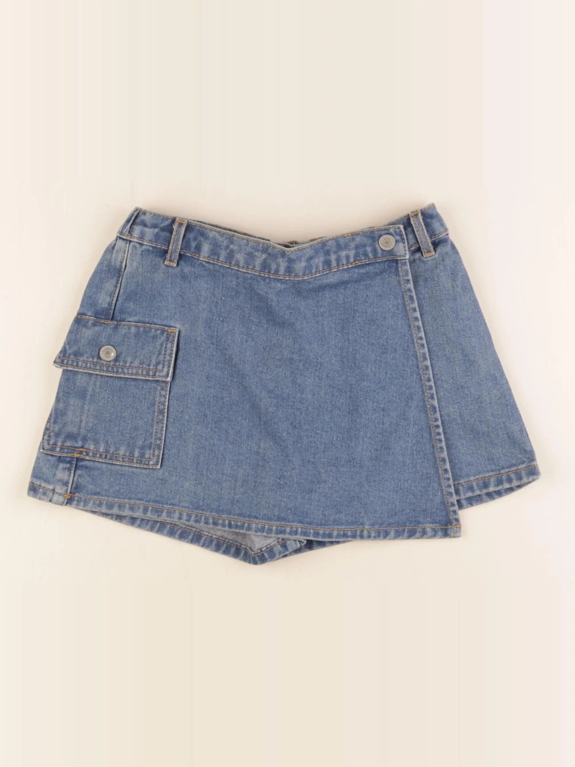 Vertbaudet - jupe short bleu - 9 ans