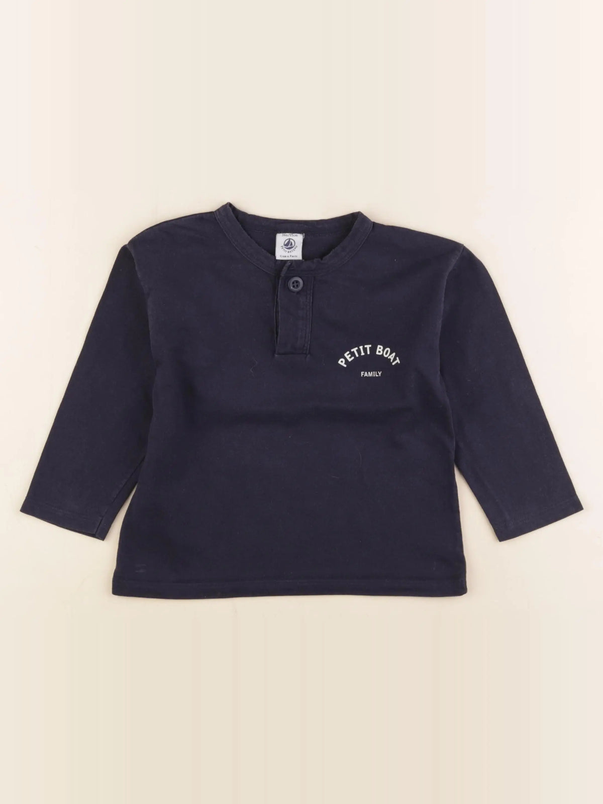 Petit Bateau - tee-shirt bleu - 36 mois