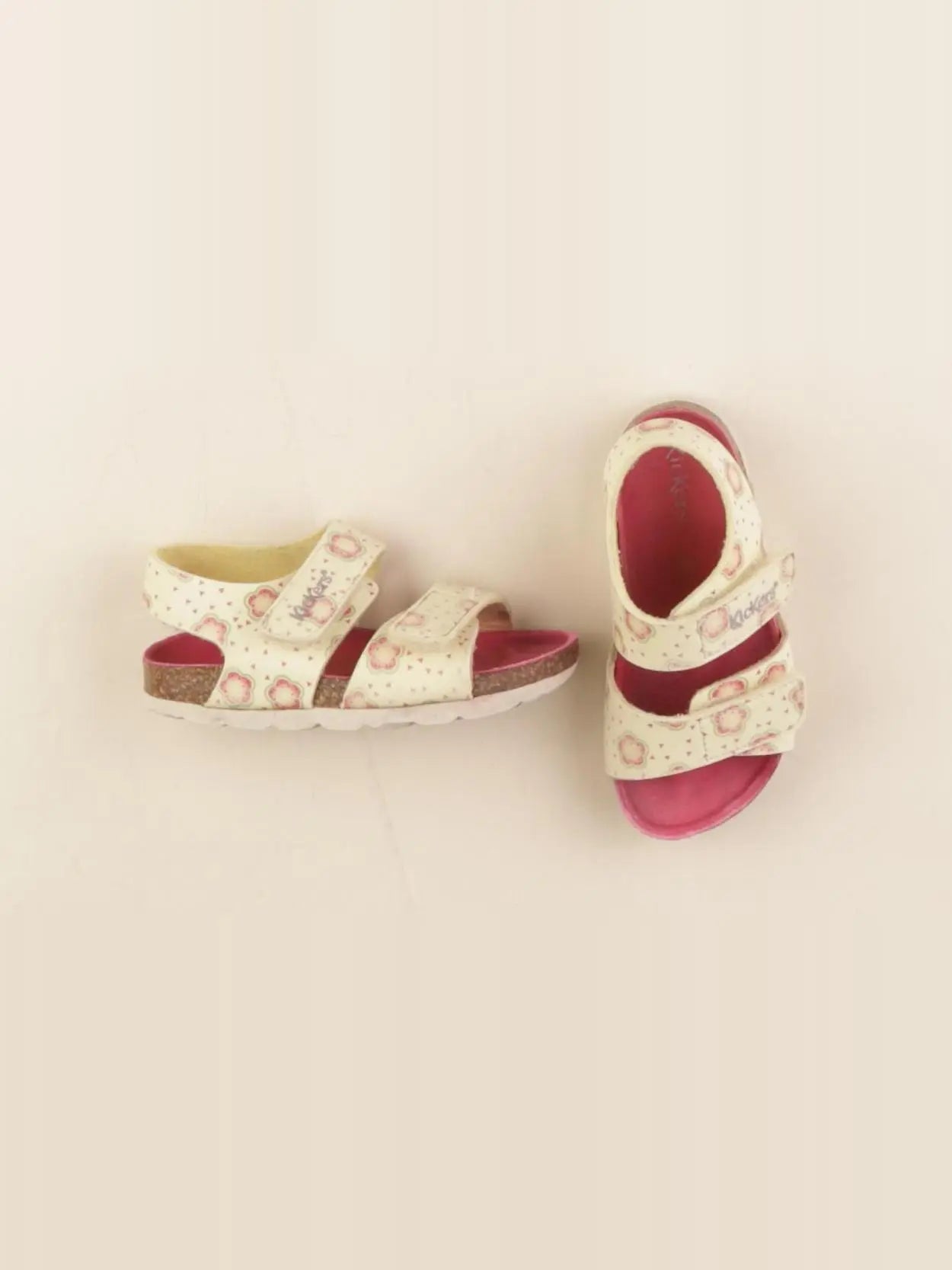 Kickers - sandales rose, jaune - pointure 22