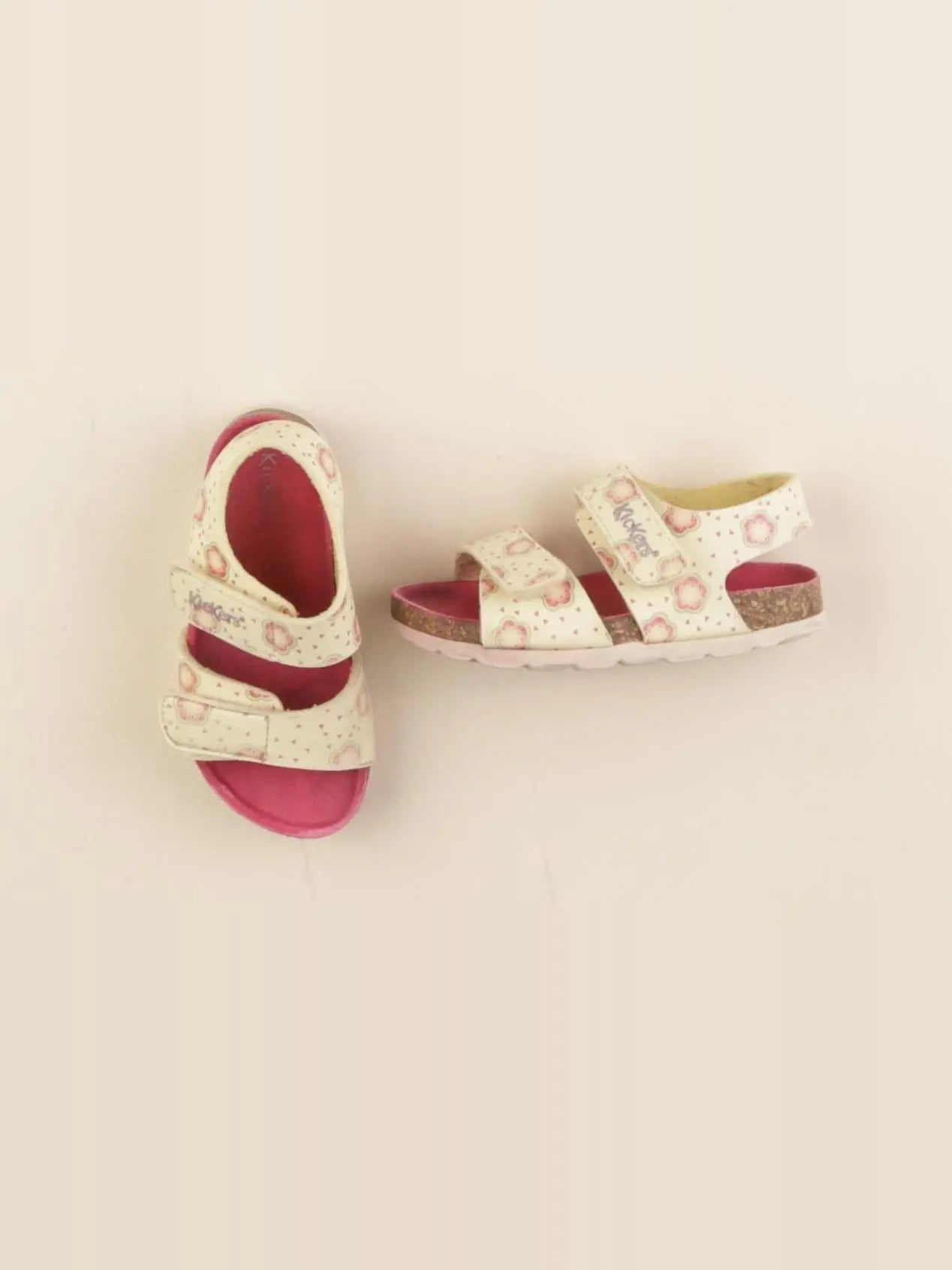 Kickers - sandales rose, jaune - pointure 22