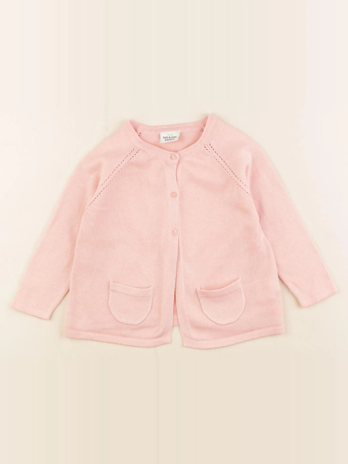 Tape à l'oeil - gilet rose - 18 mois