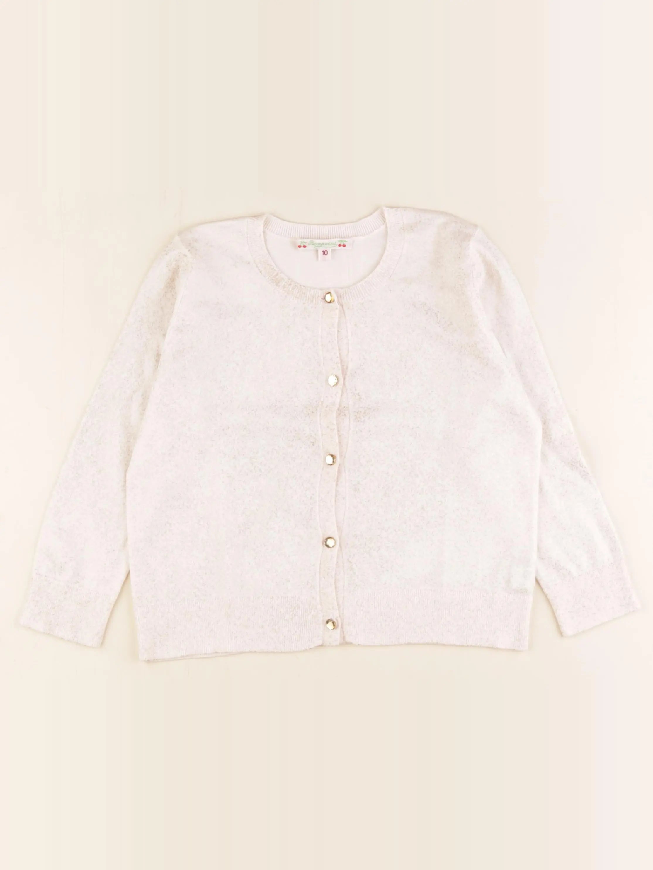 Bonpoint - gilet rose - 10 ans
