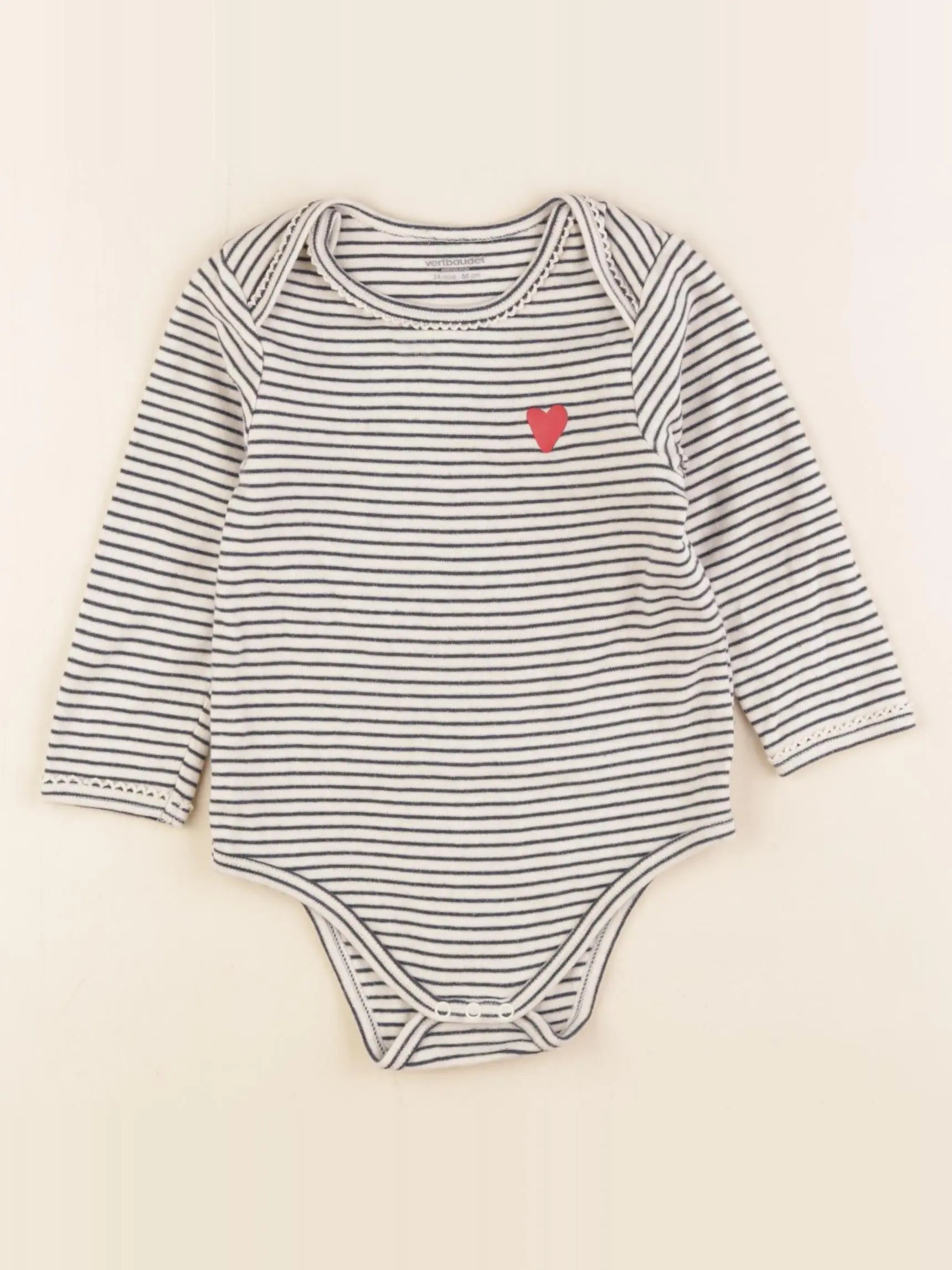 Vertbaudet - body bleu - 24 mois