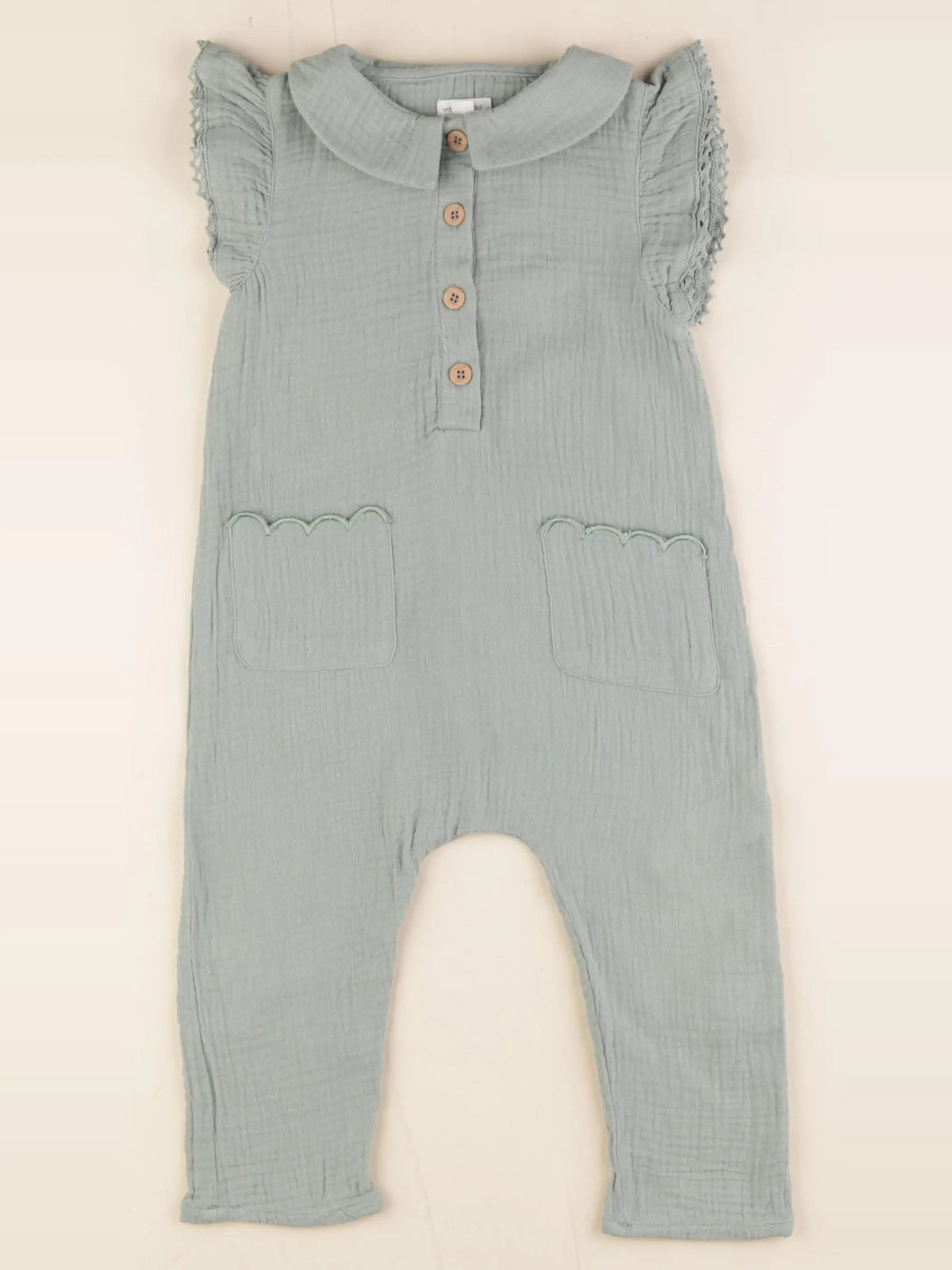 Vertbaudet - combinaison vert - 24 mois