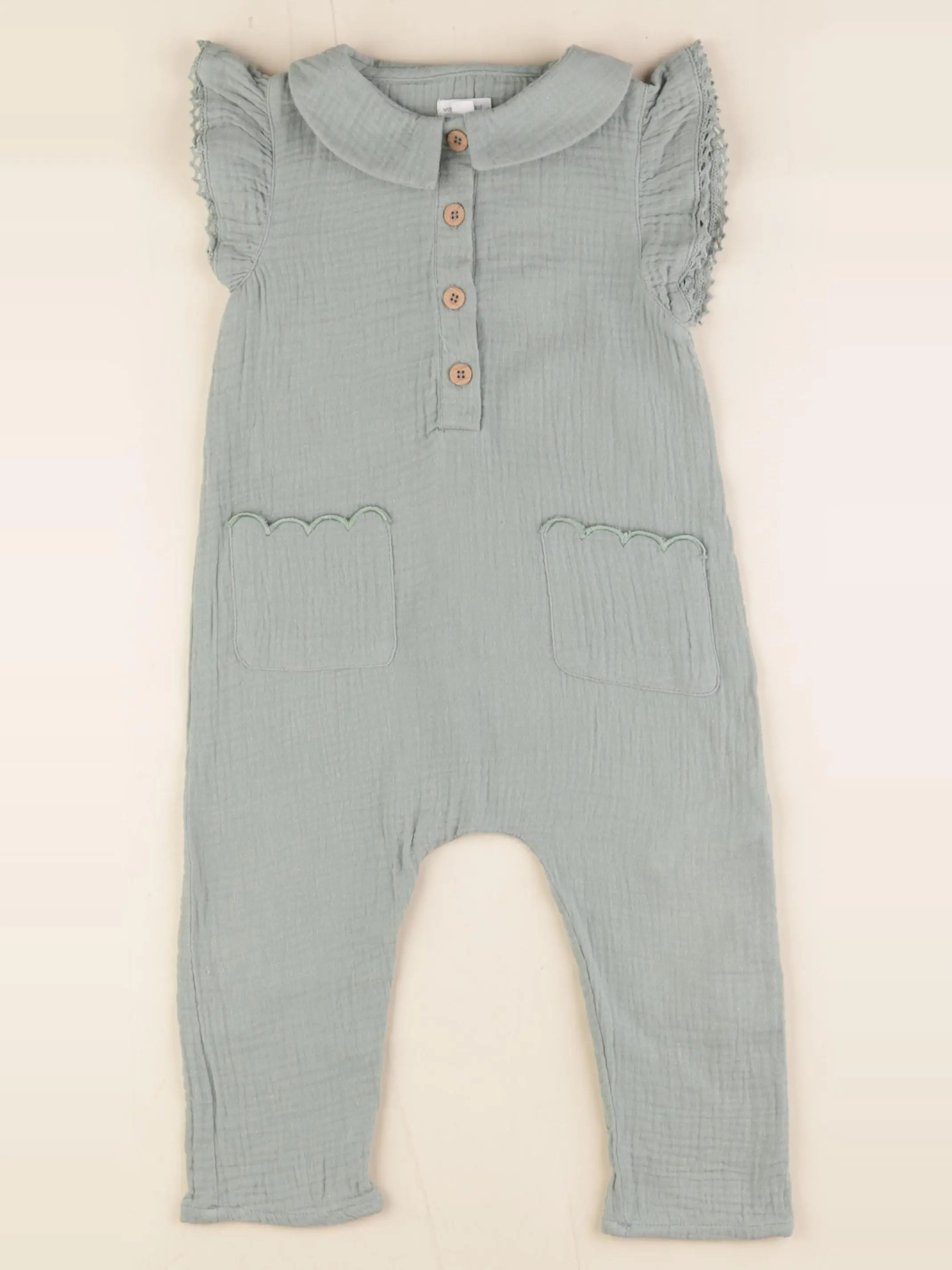 Vertbaudet - combinaison vert - 24 mois