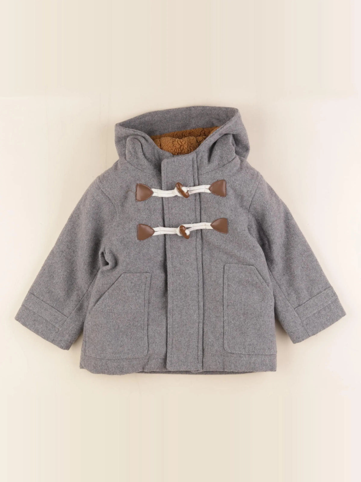 Vertbaudet - manteau gris - 18 mois