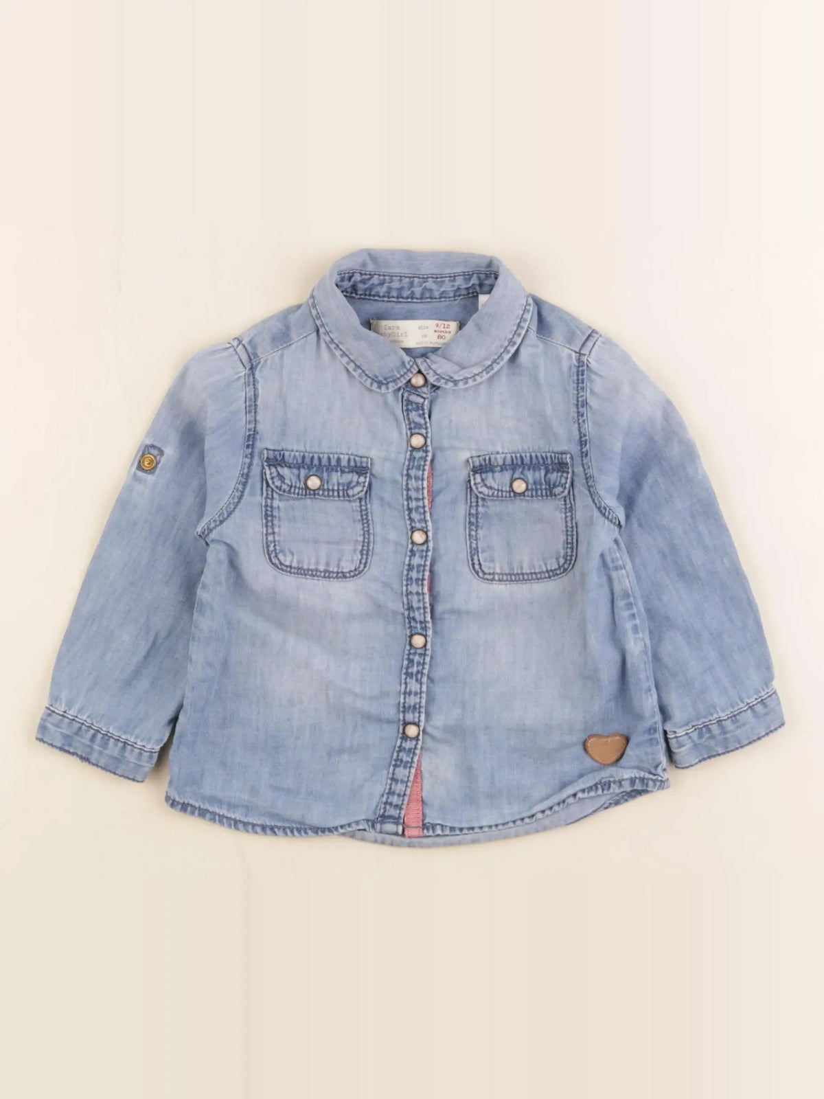 Zara - chemise bleu - 9/12 mois
