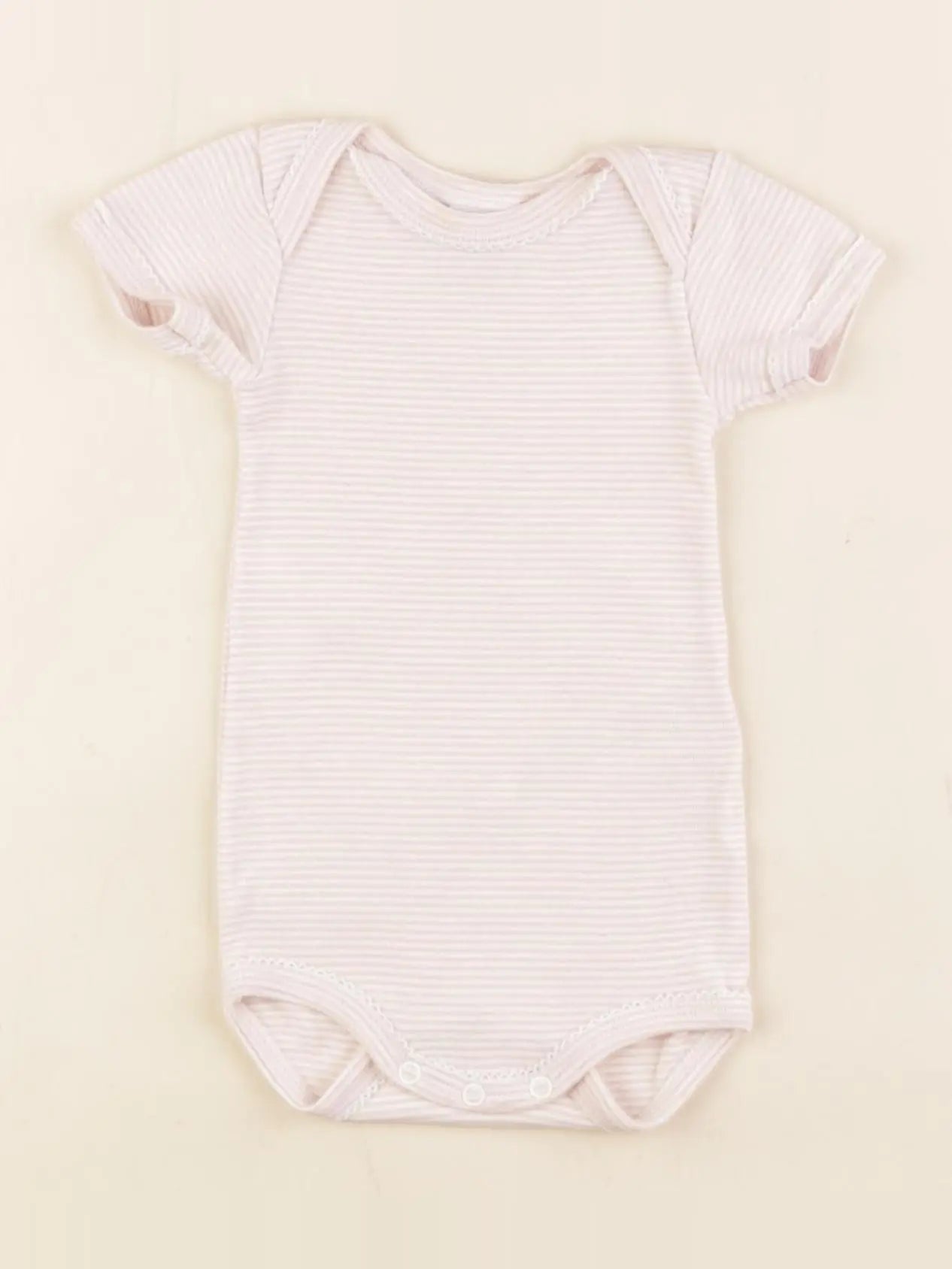 Petit Bateau - body rose - 3 mois