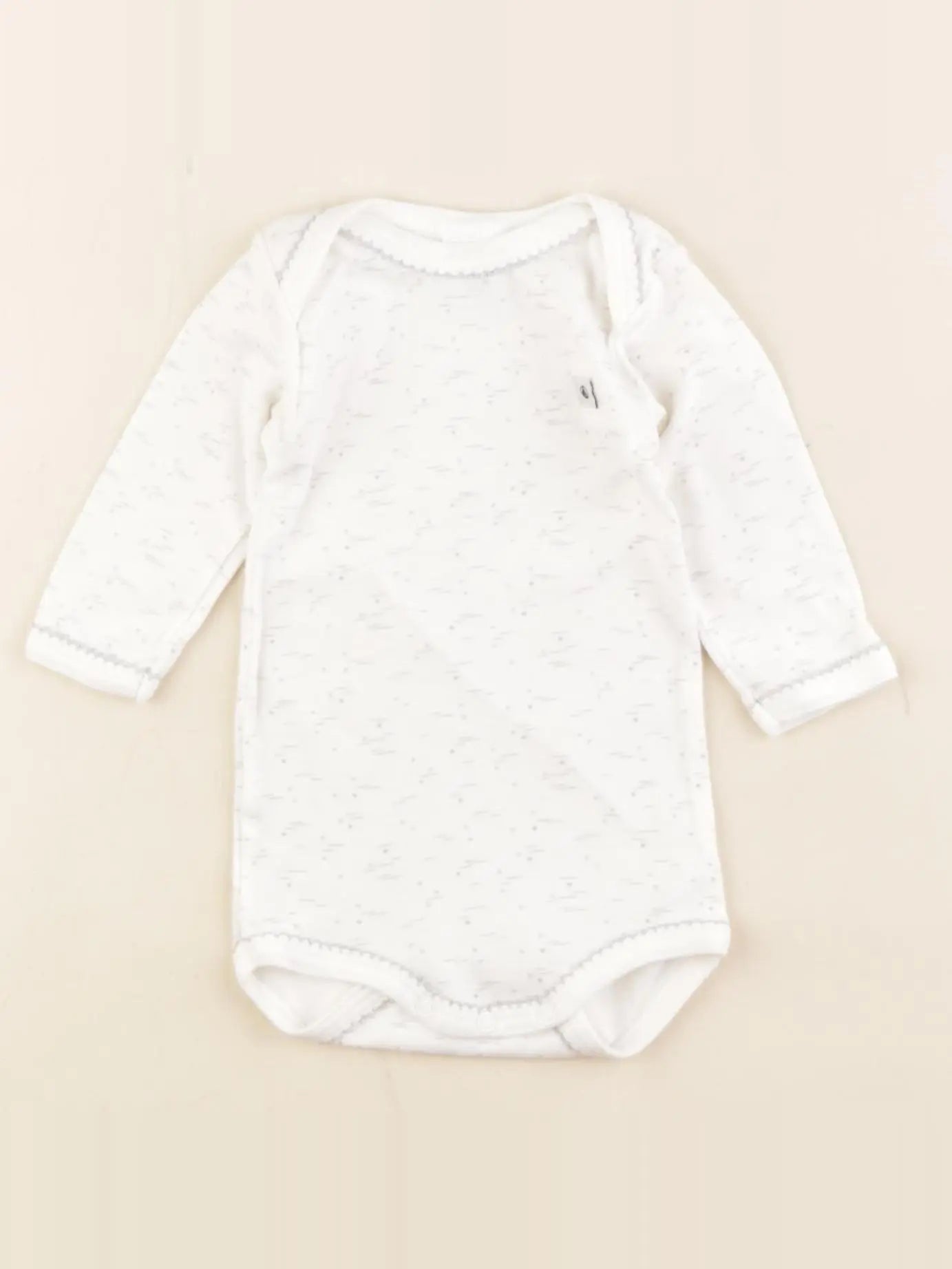 Petit Bateau - body blanc - 3 mois