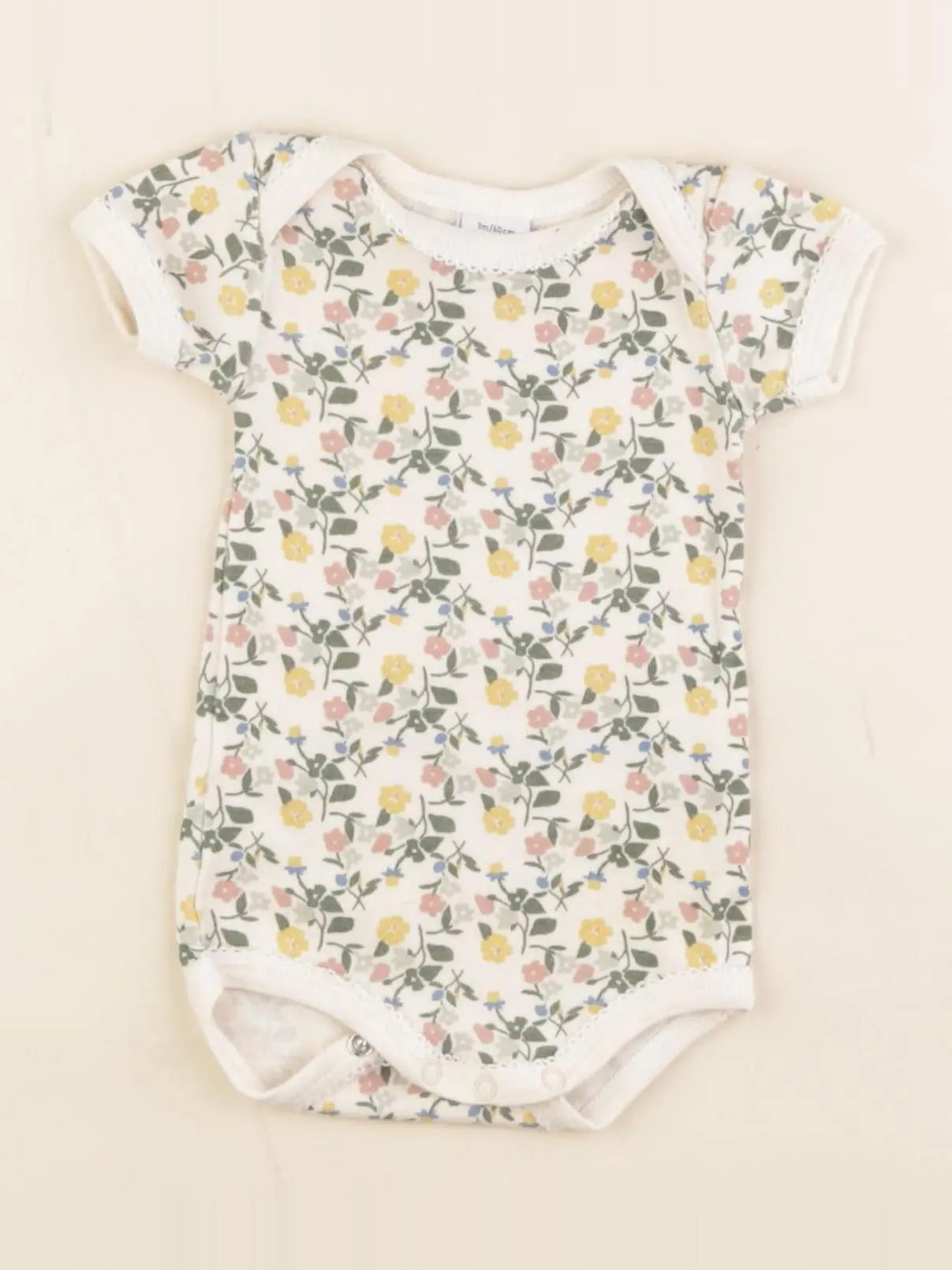 Petit Bateau - body multicolore - 3 mois