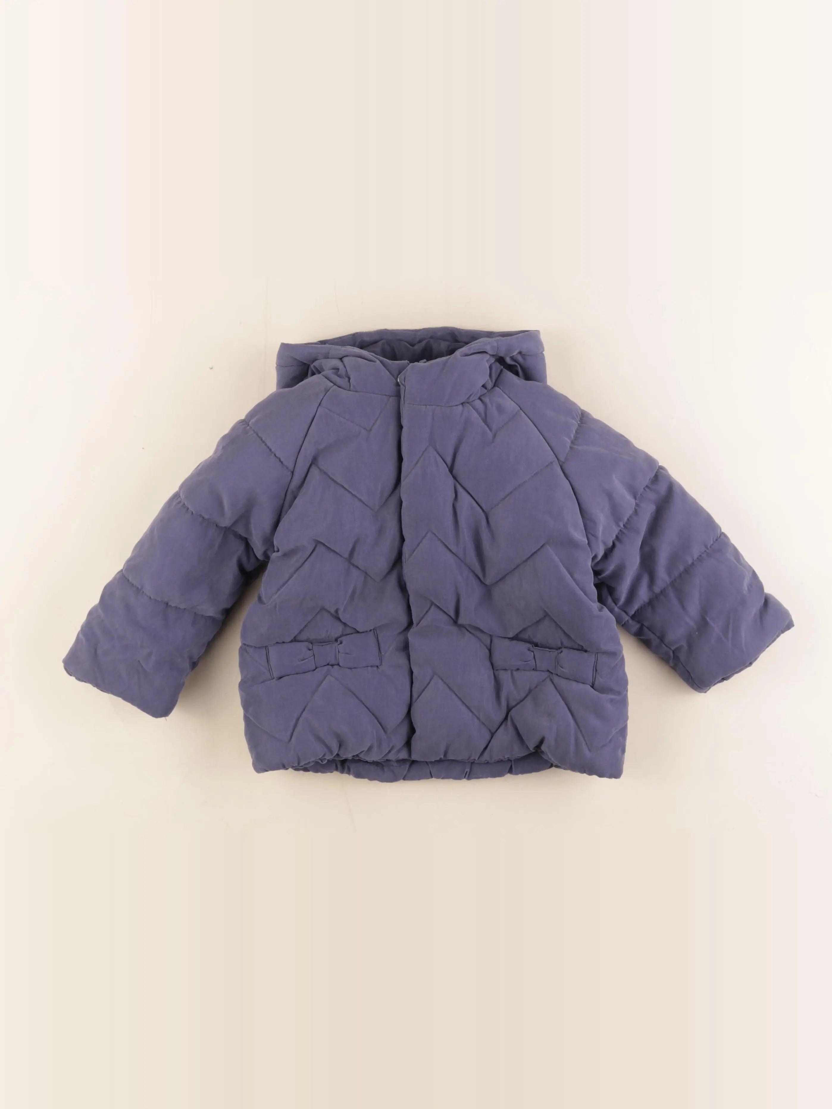 Vertbaudet - manteau bleu - 18 mois