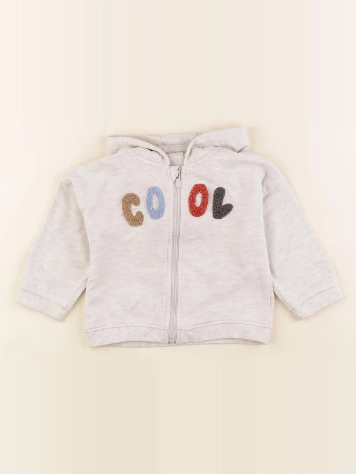 Vertbaudet - sweat gris - 12 mois