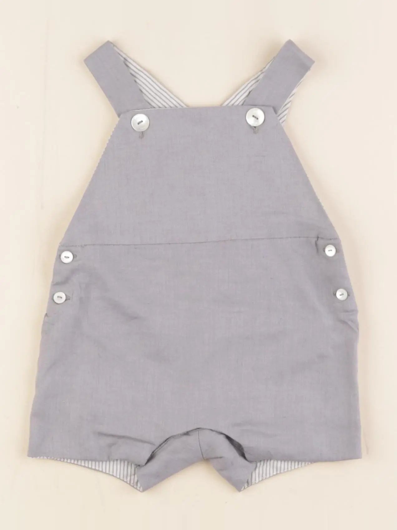 Jacadi - salopette gris - 6 mois