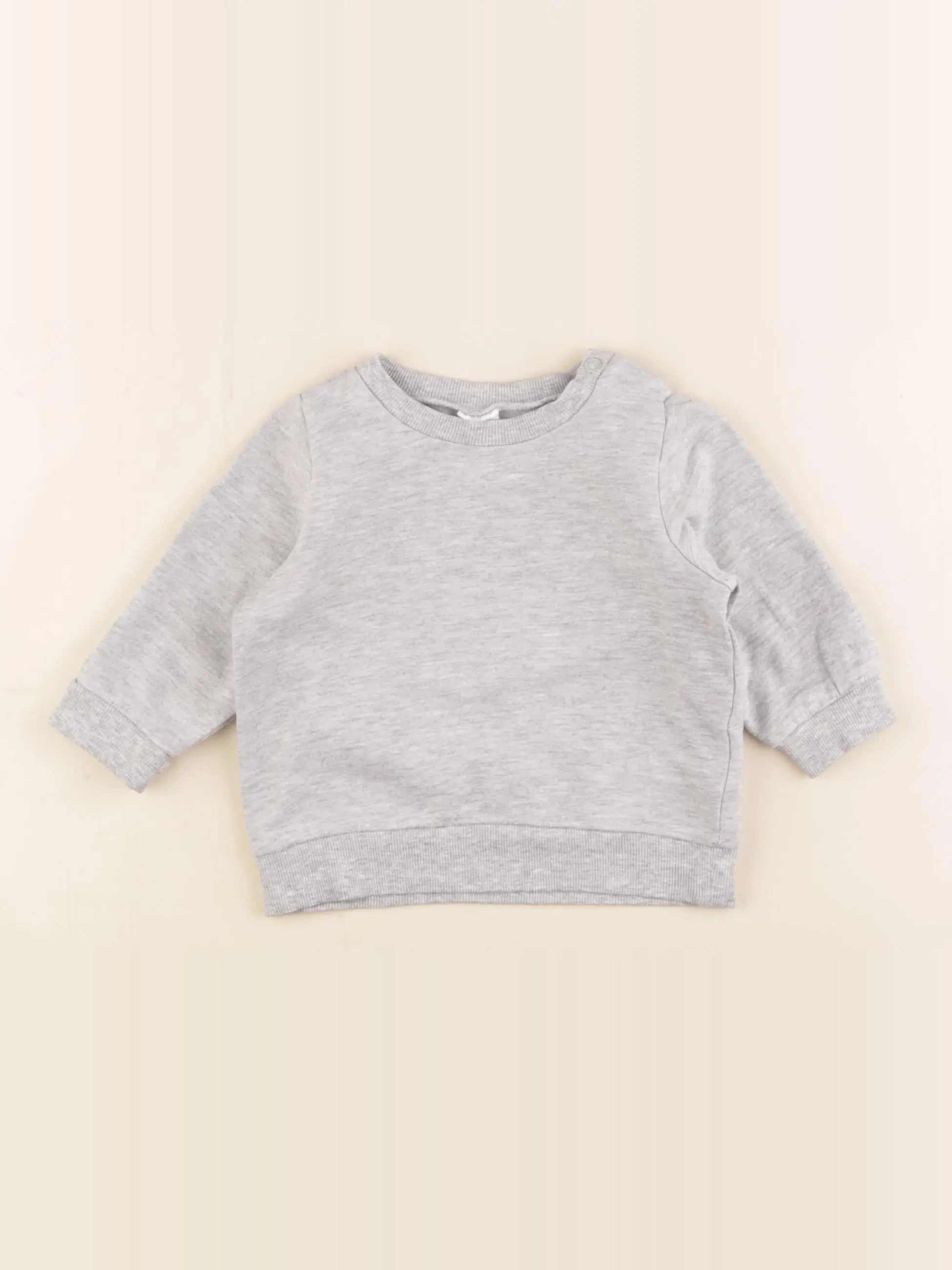 H&M - sweat gris - 3 mois