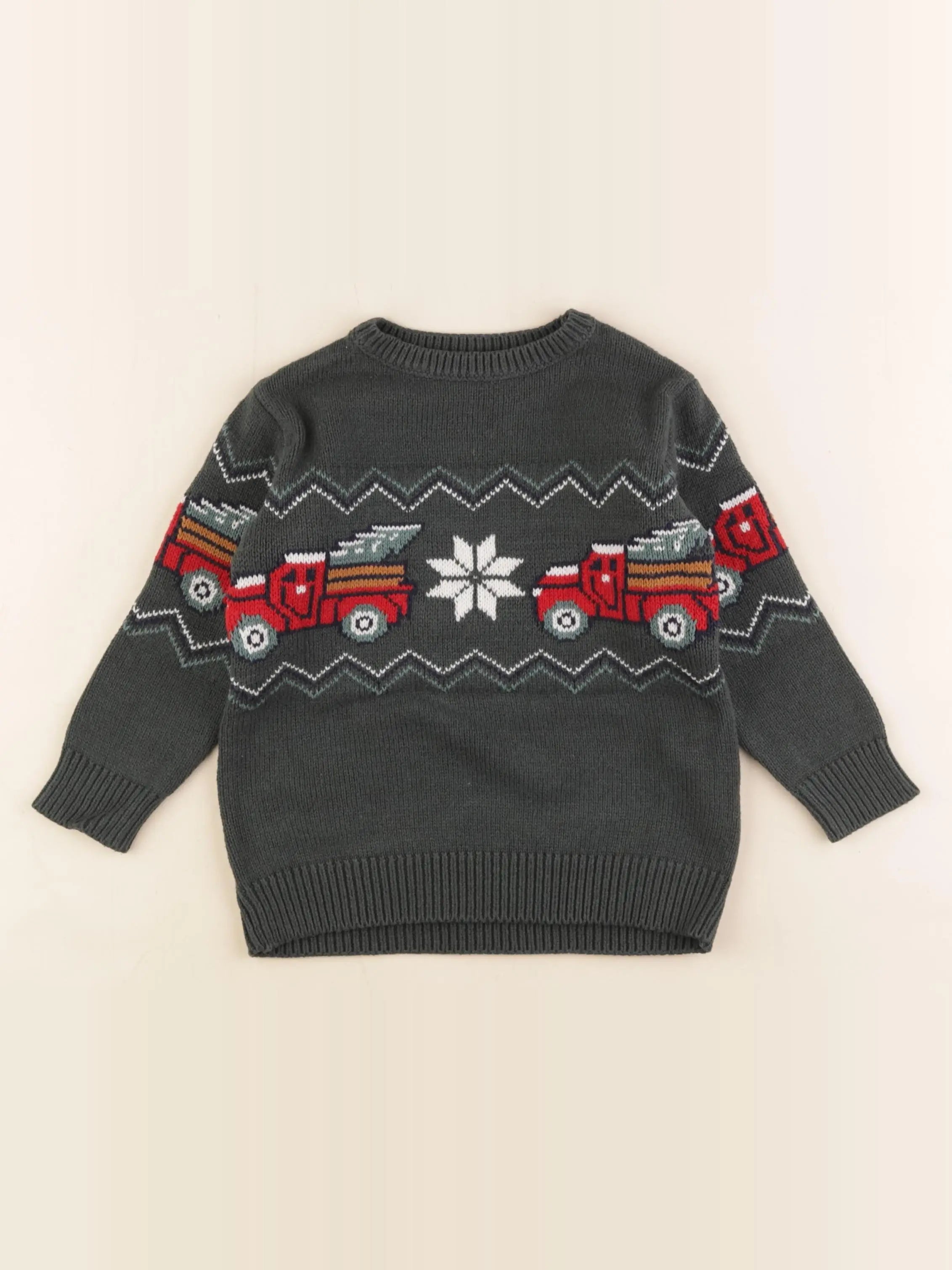 Vertbaudet - pull vert - 3 ans