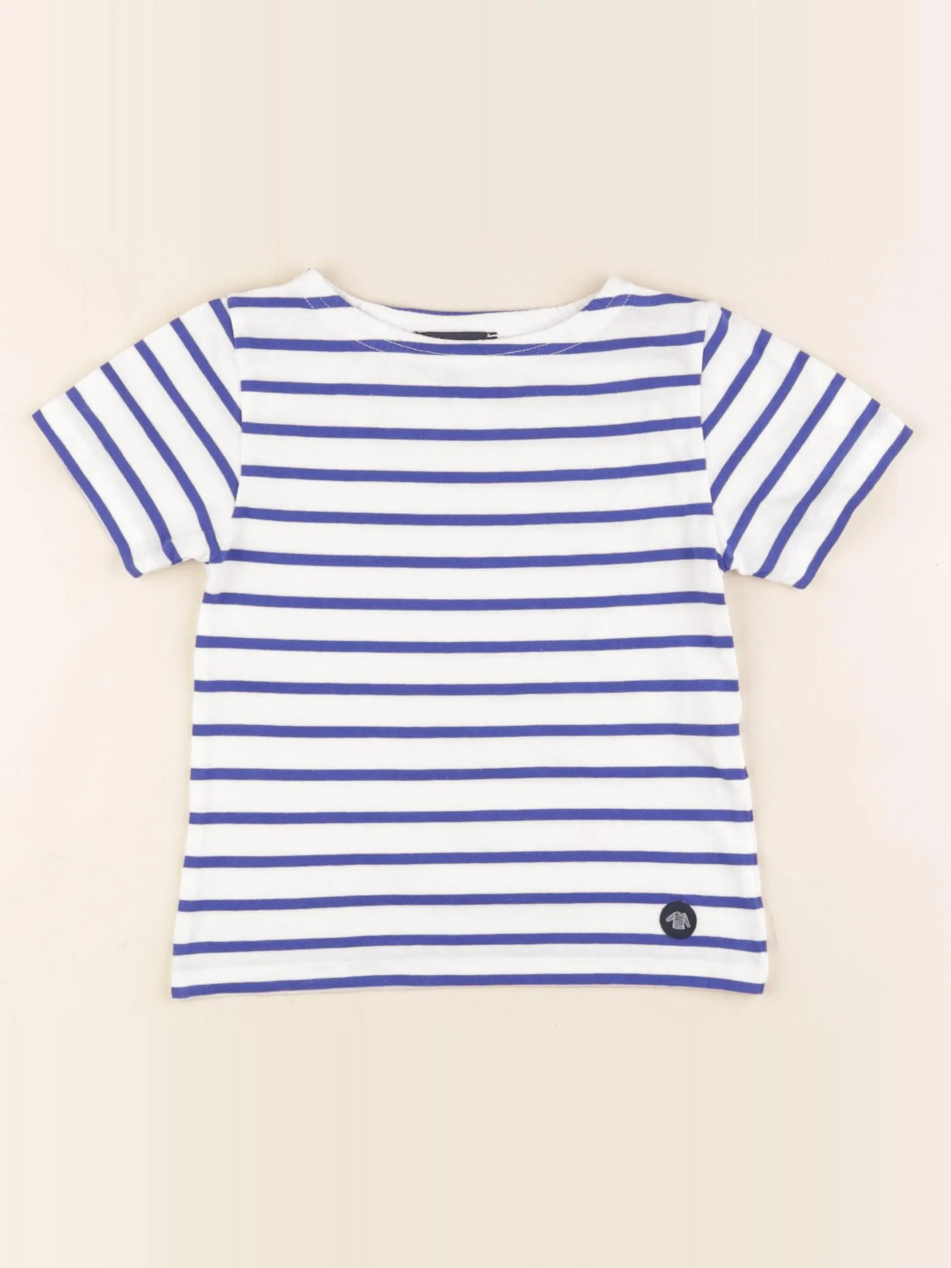 Armor Lux - tee-shirt blanc, bleu - 3 ans
