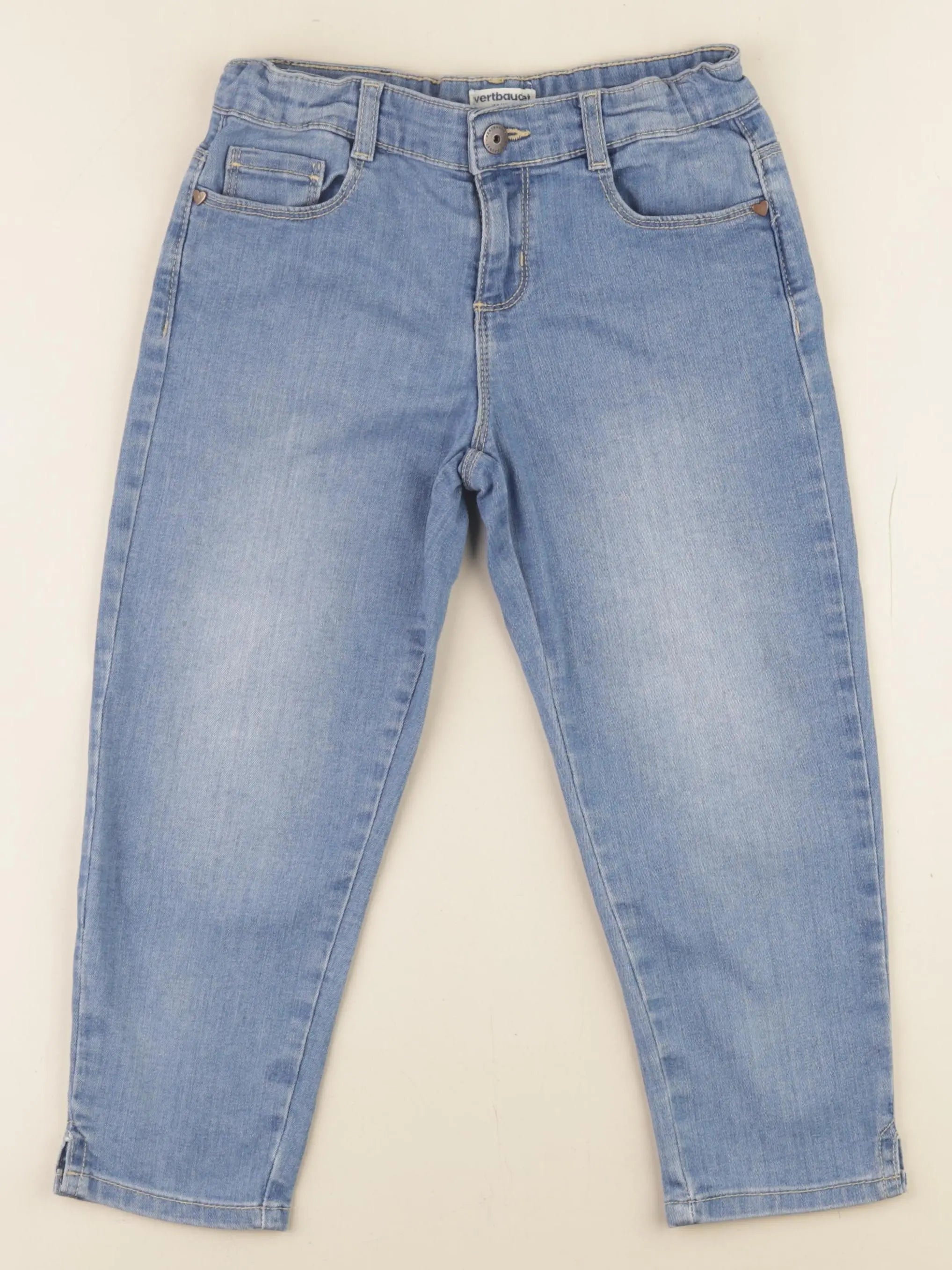 Vertbaudet - pantacourt bleu - 9 ans