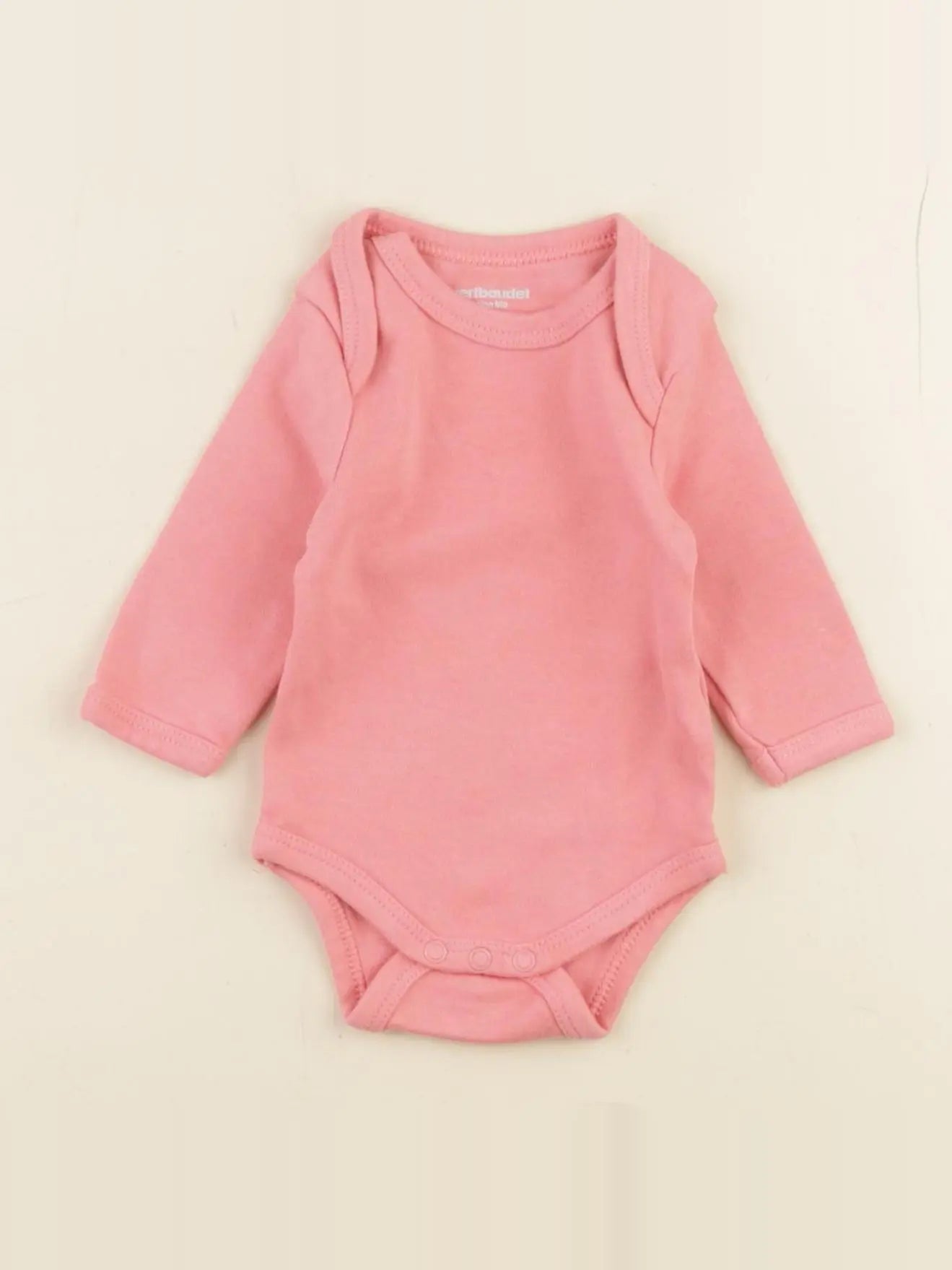 Vertbaudet - body rose - 1 mois