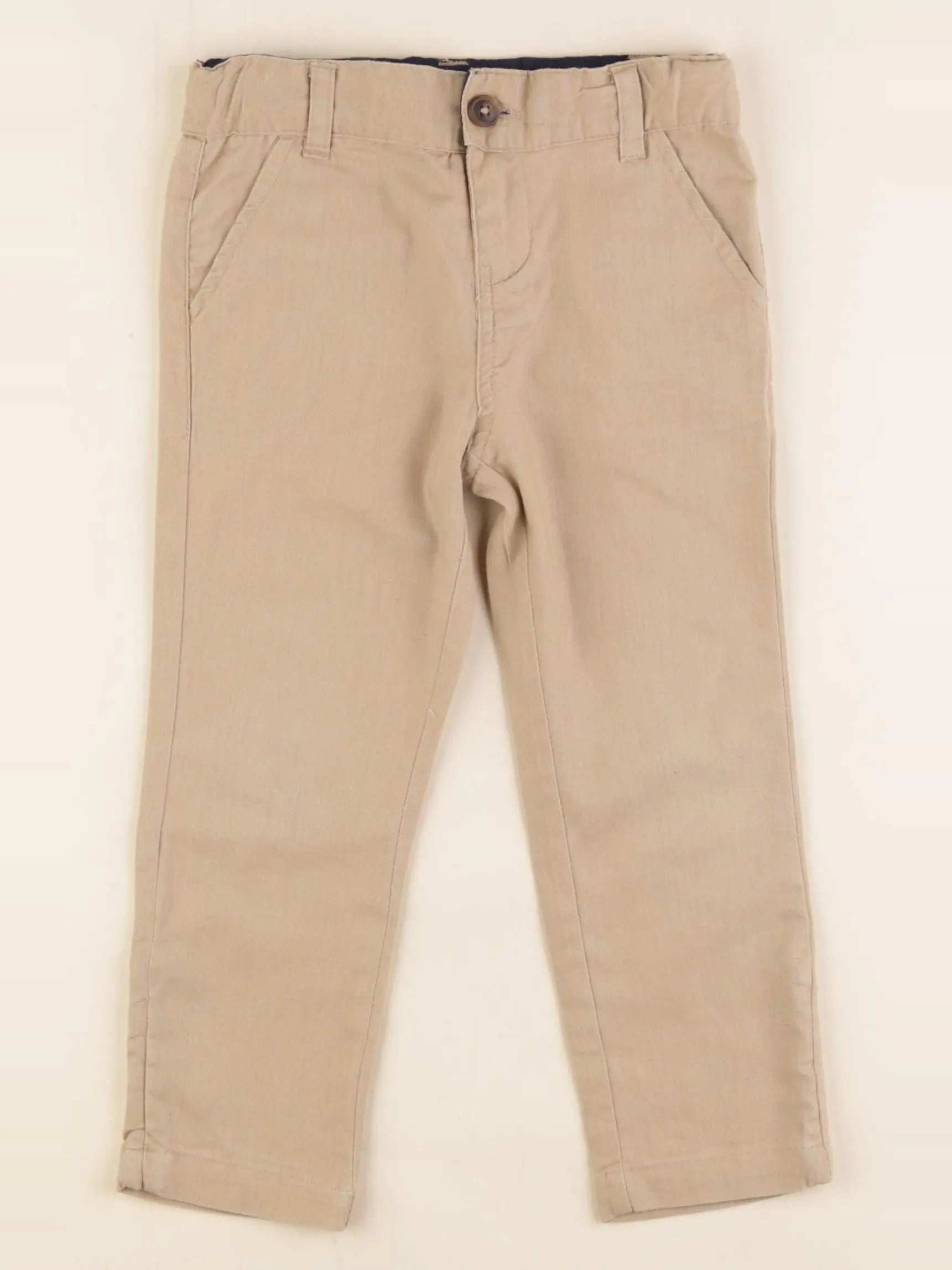 Vertbaudet - pantalon marron - 3 ans