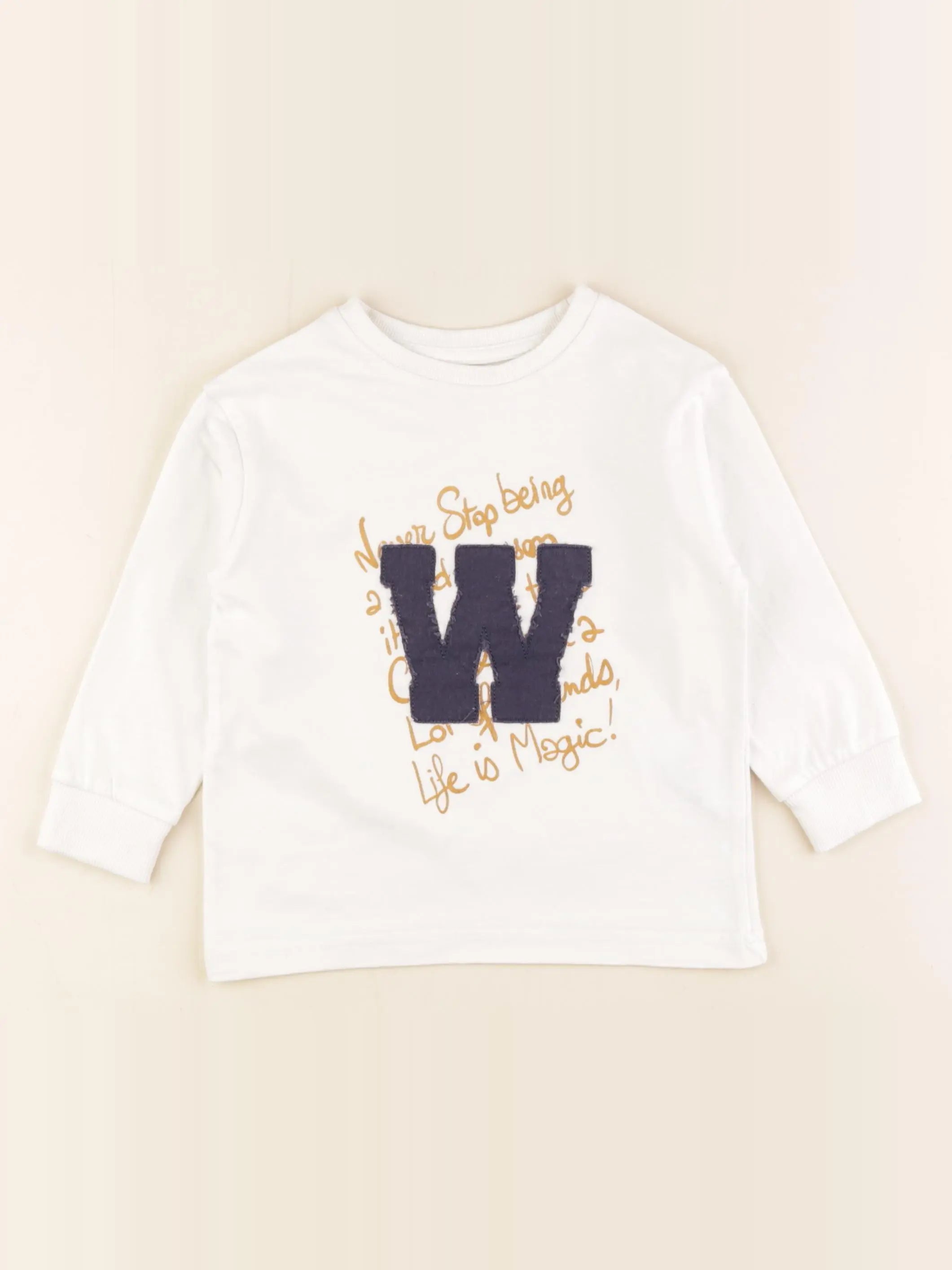 Vertbaudet - tee-shirt blanc - 3 ans