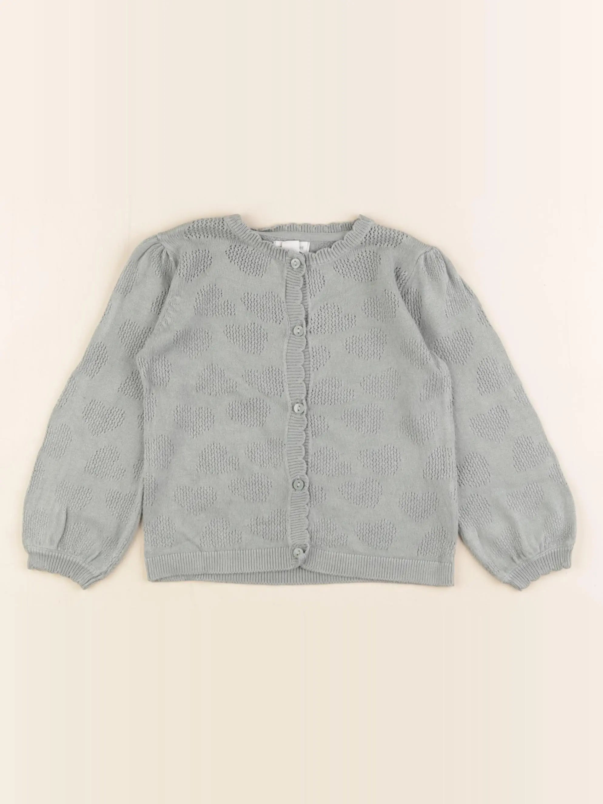 Vertbaudet - gilet vert - 12 mois