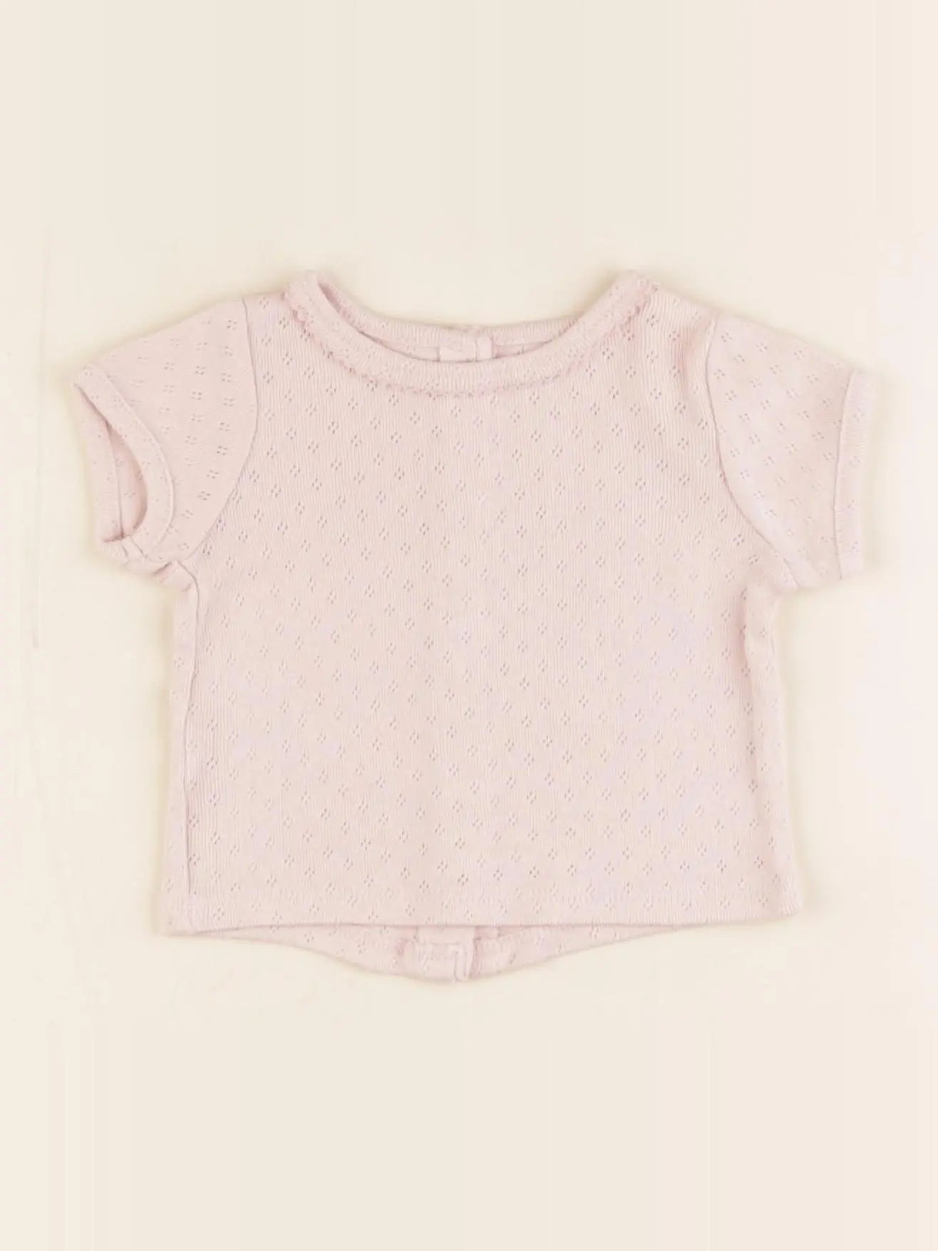 Vertbaudet - tee-shirt rose - 1 mois