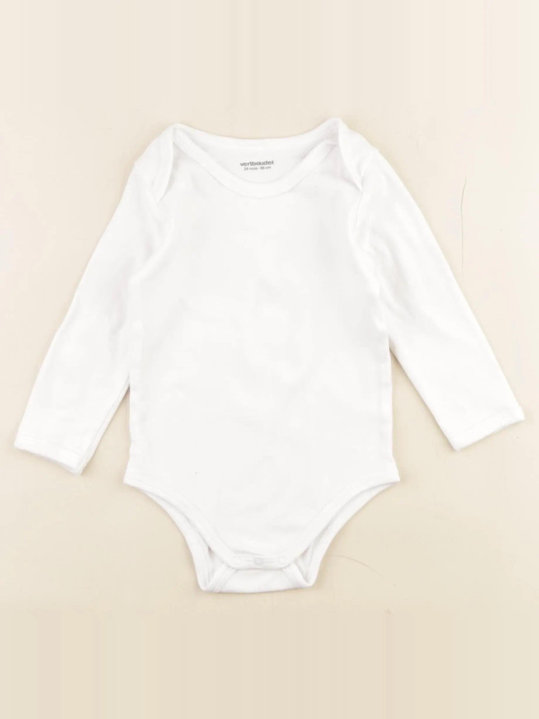 Vertbaudet - body blanc - 24 mois