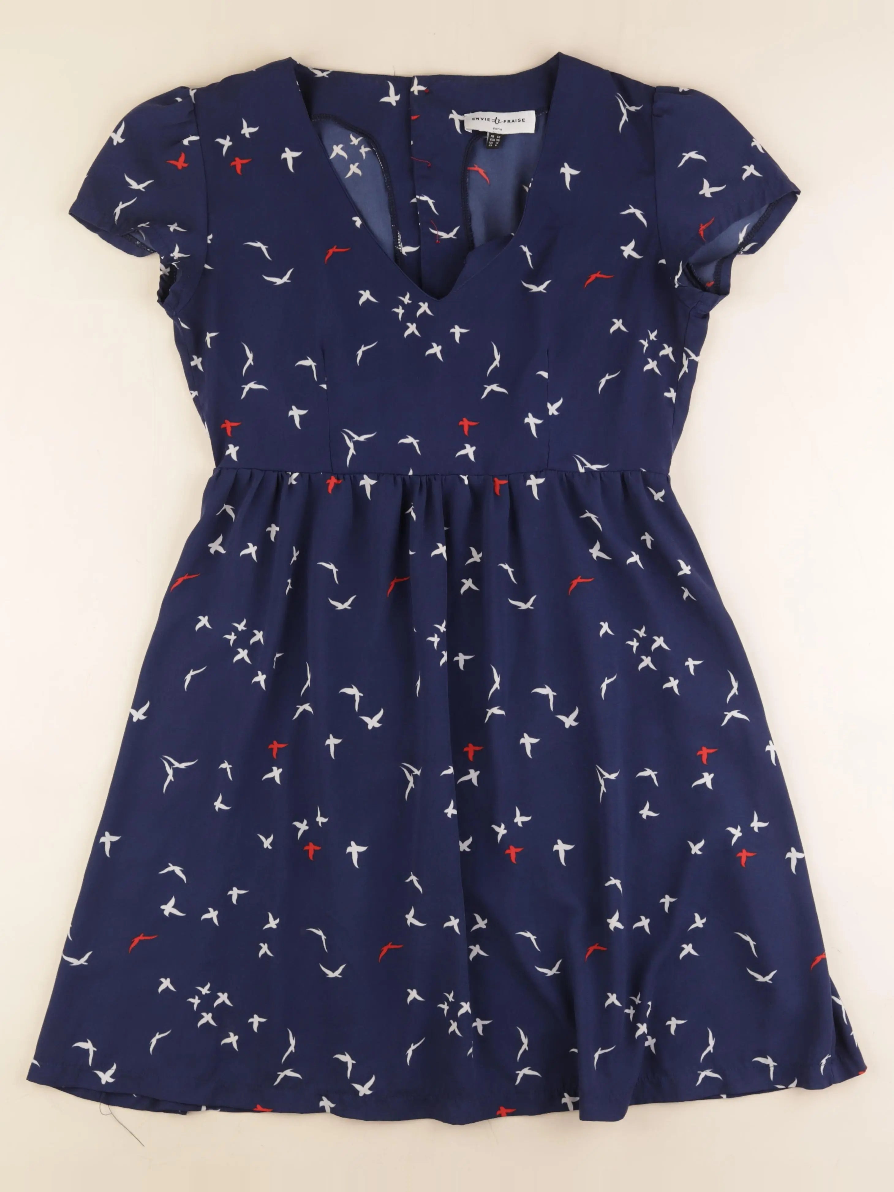 Envie de fraise - robe grossesse bleu - 40