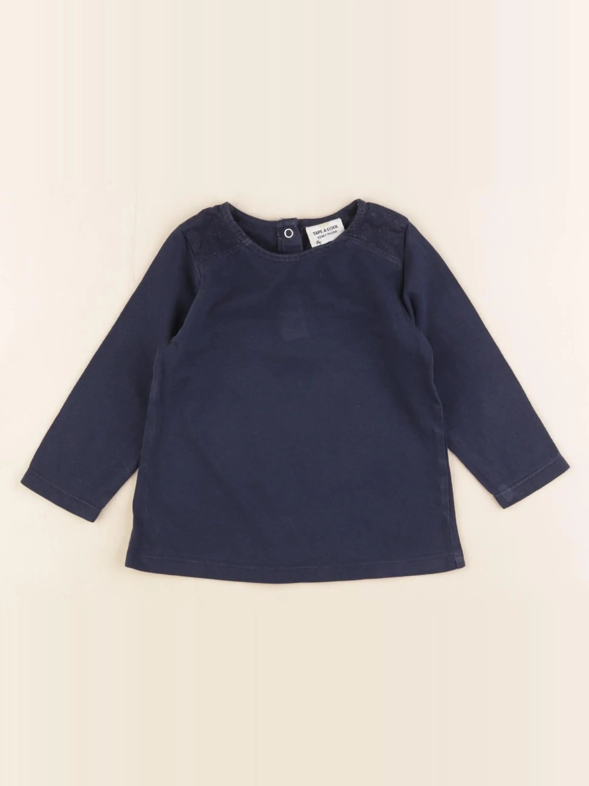 Tape à l'oeil - tee-shirt bleu - 12 mois