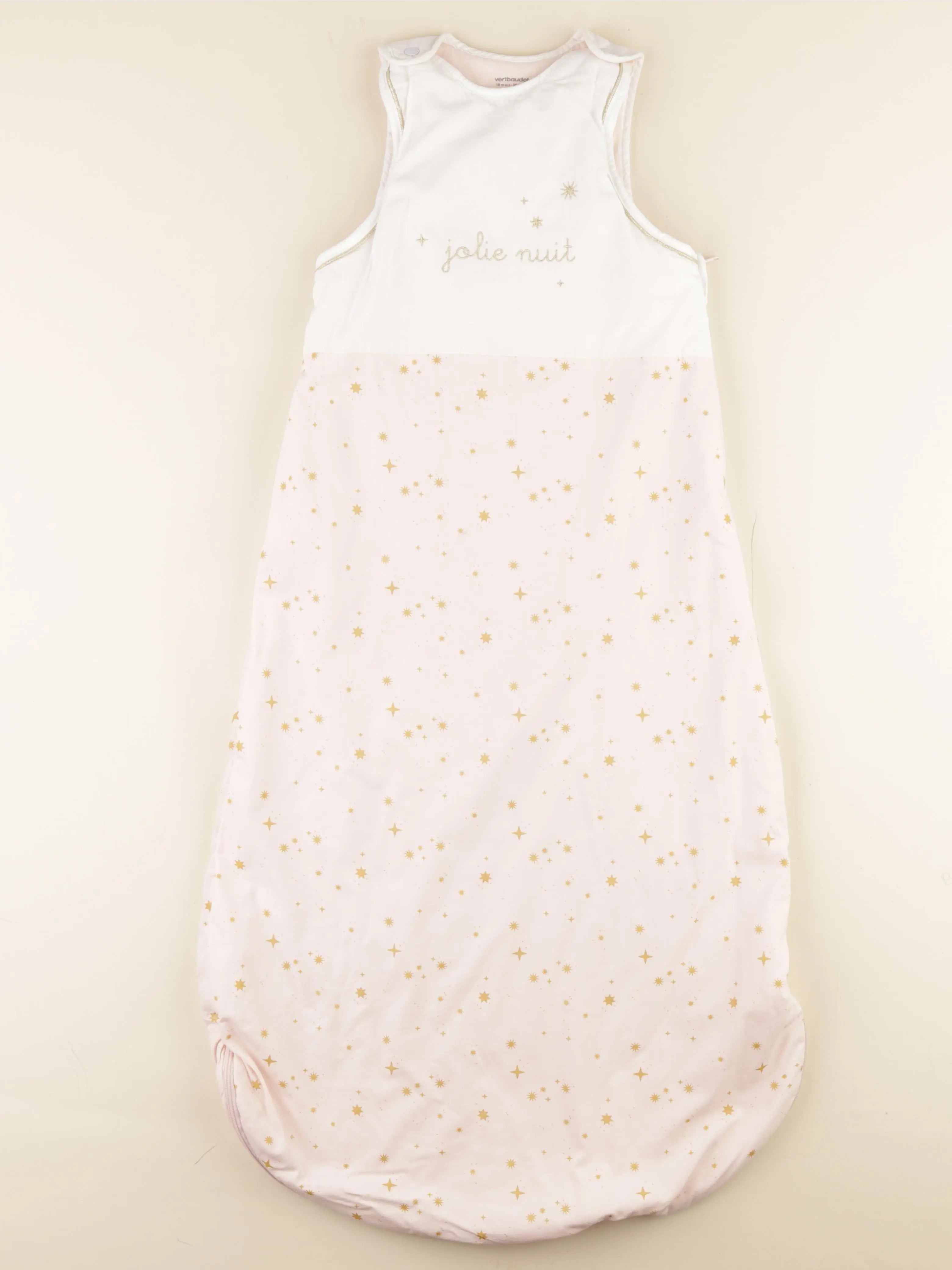 Vertbaudet - gigoteuse TOG 2,5 blanc, rose - 18/36 mois