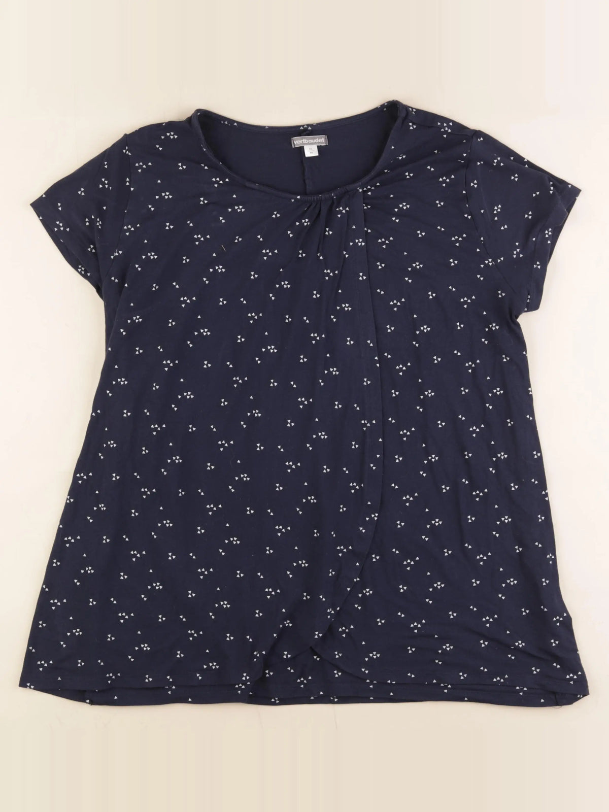 Vertbaudet - tee-shirt allaitement, grossesse bleu - 42 à 44