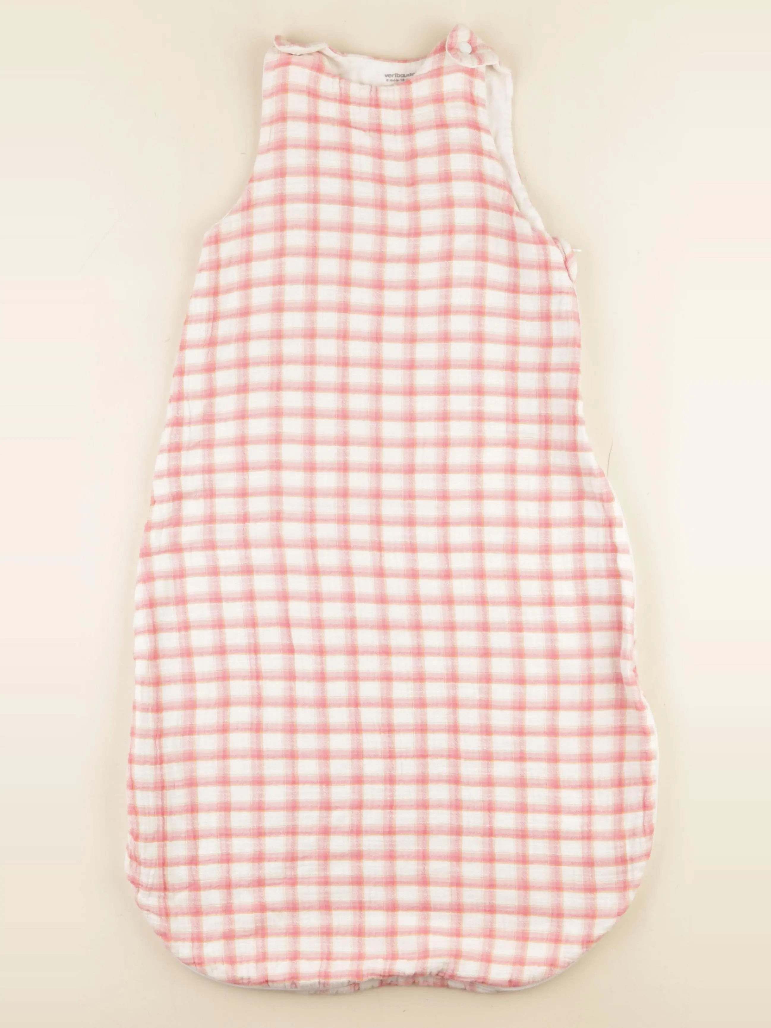 Vertbaudet - gigoteuse TOG 1 blanc, rose - 6/18 mois