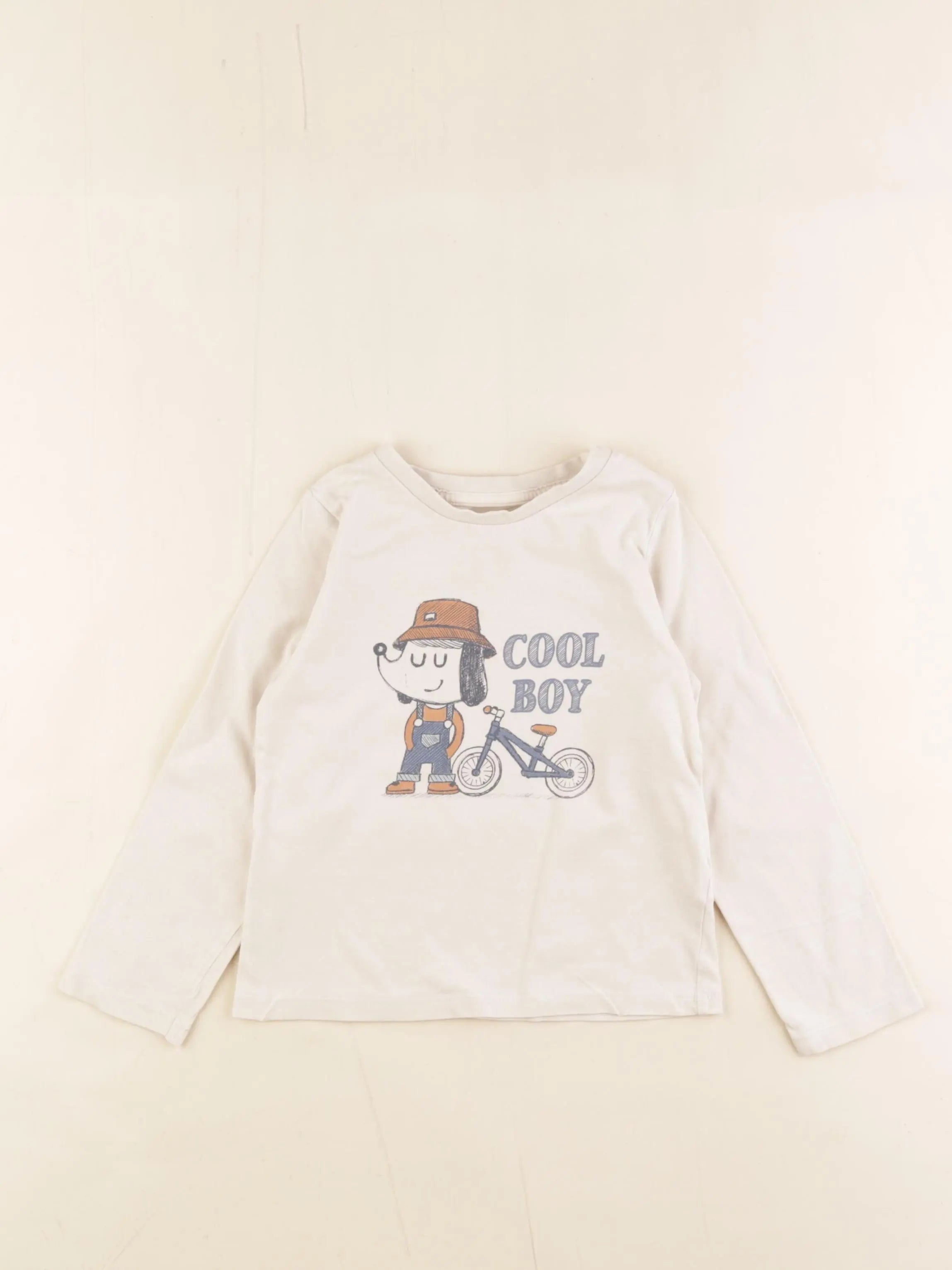 Vertbaudet - tee-shirt beige - 3 ans
