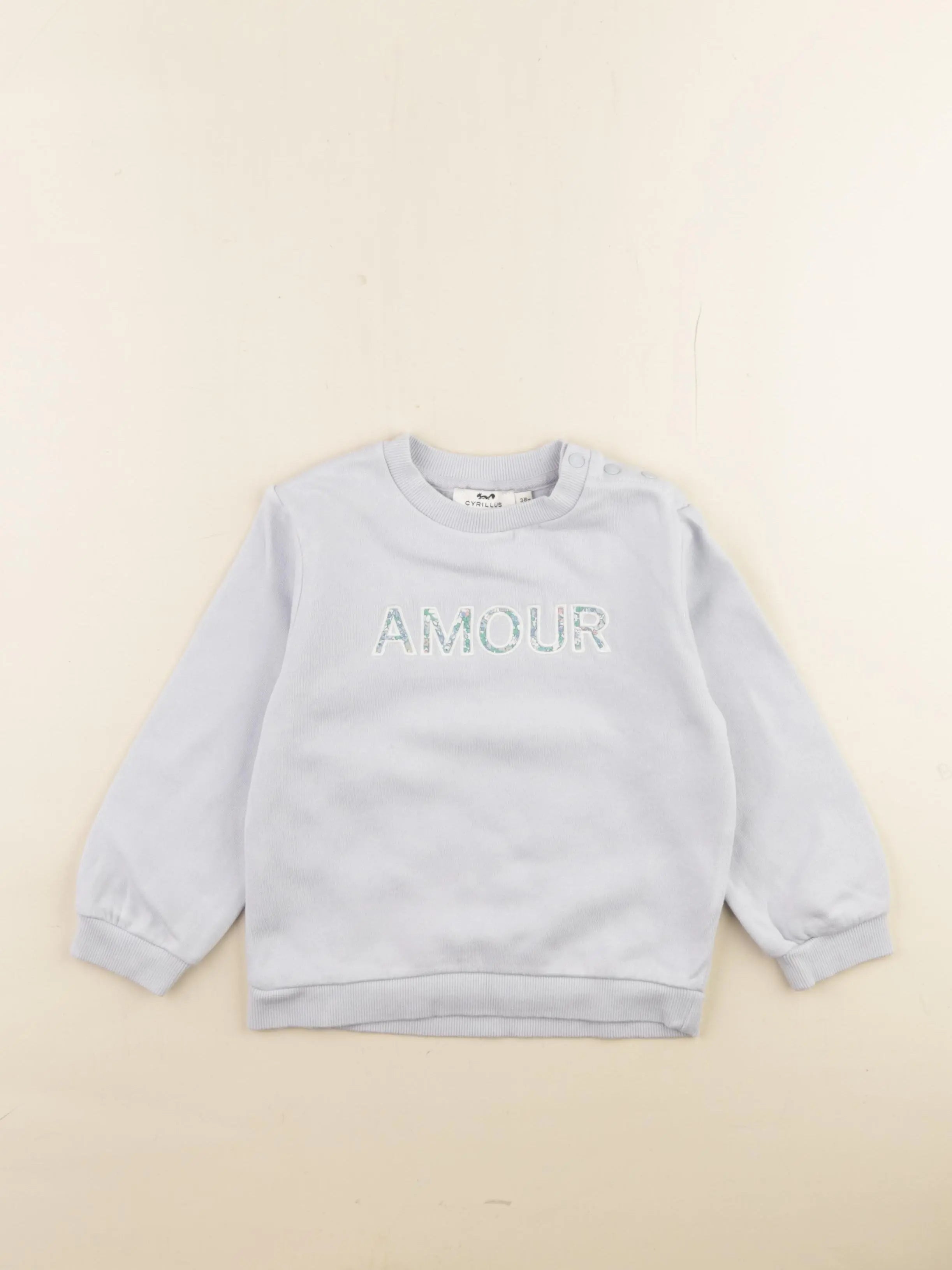 Cyrillus - sweat bleu - 36 mois