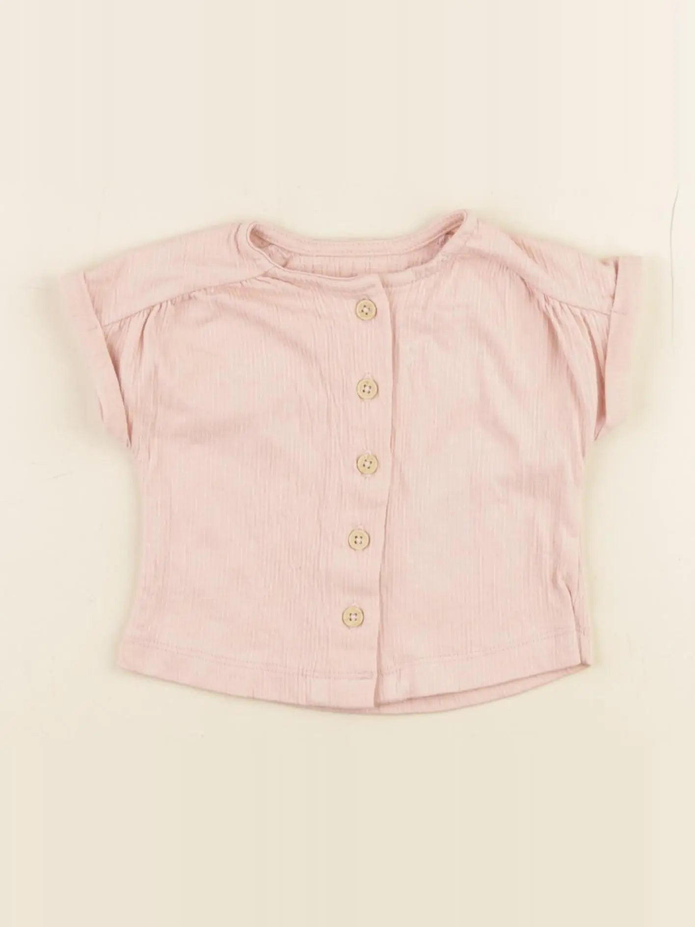 Vertbaudet - tee-shirt rose - 3 mois