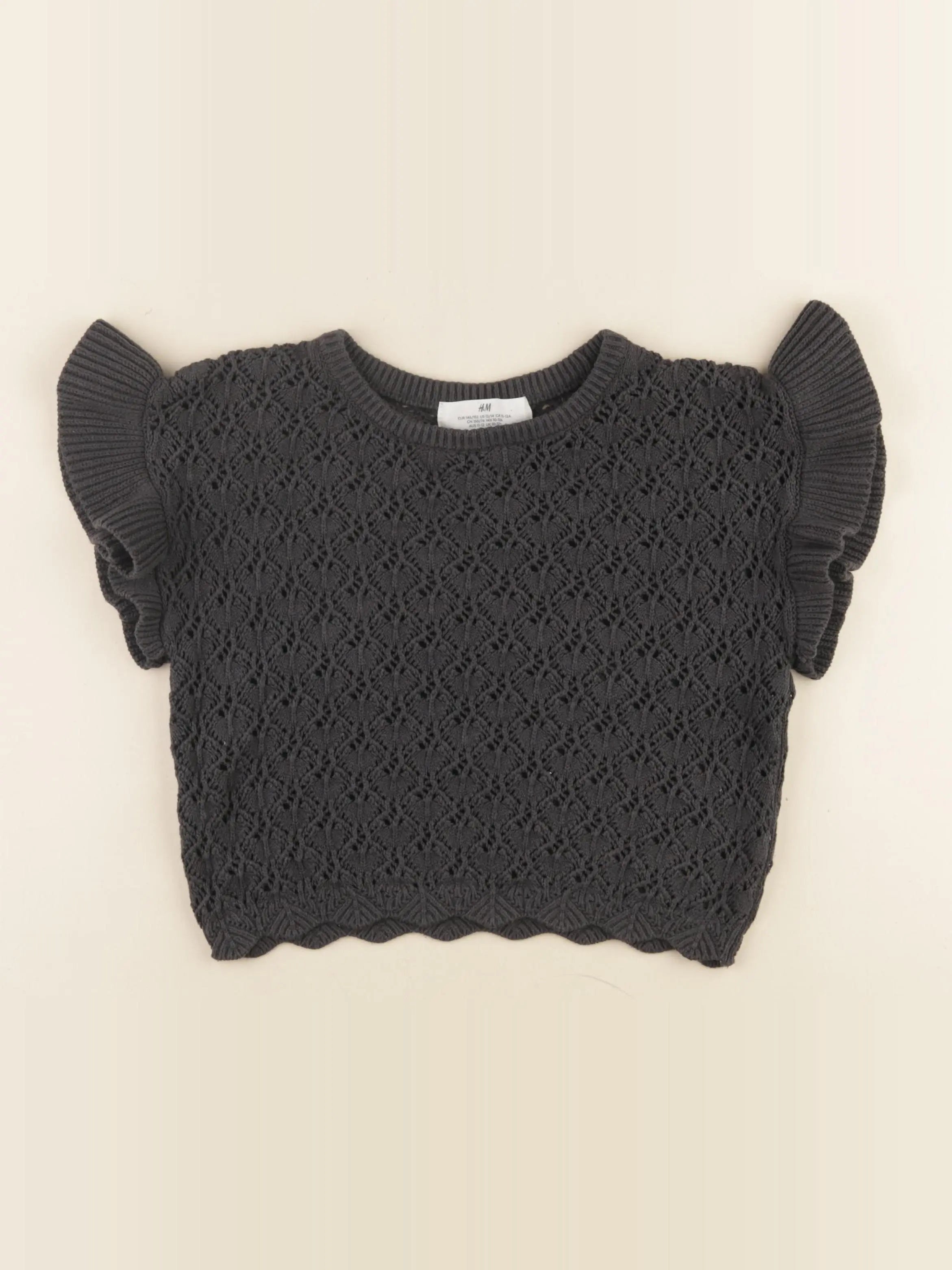 H&M - pull gris - 10/12 ans
