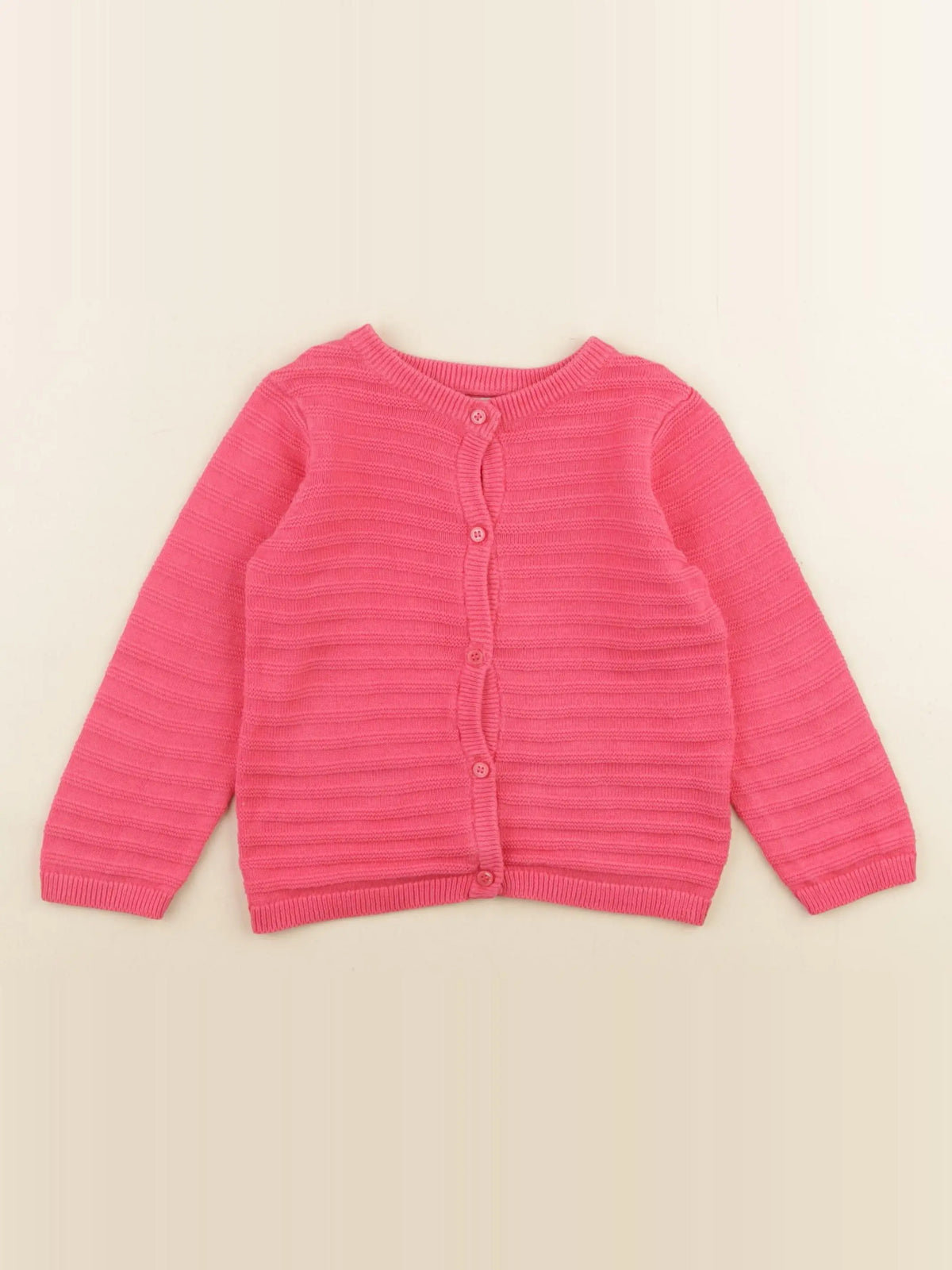 Cadet Rousselle - gilet rose - 12 mois